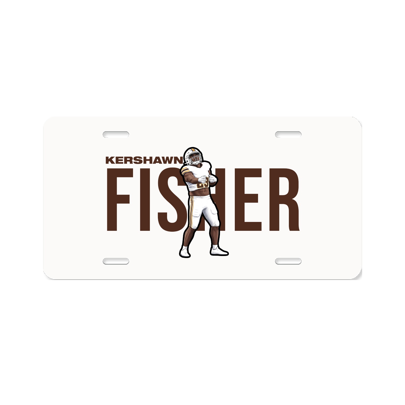 License Plate — Player Name in Classic