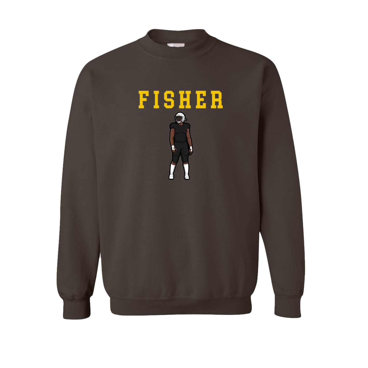 Fleece Crew — Shirsey in Brown