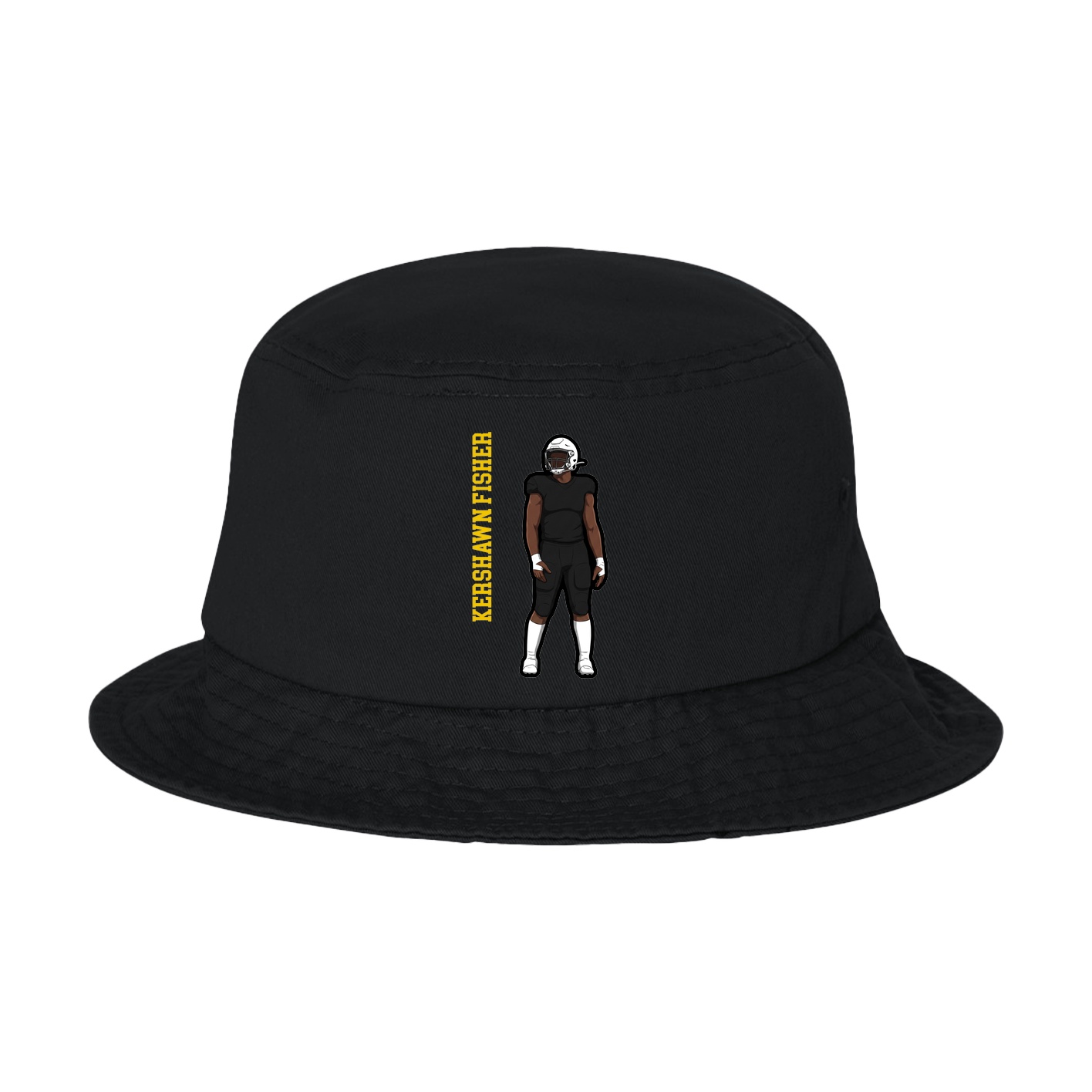 Bucket Cap — Name Vertical in Black