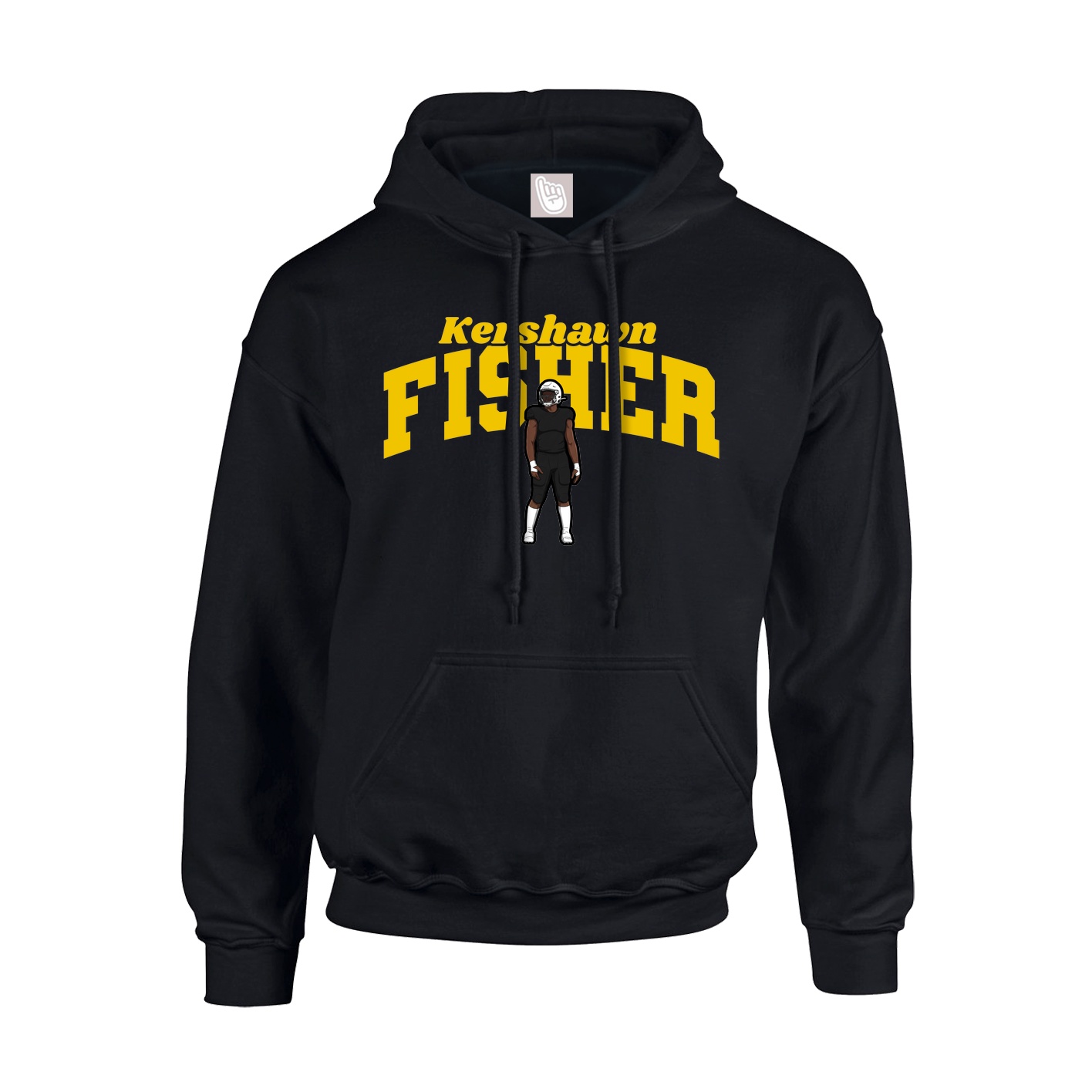 Youth Hoodie — Signature Arch in Black