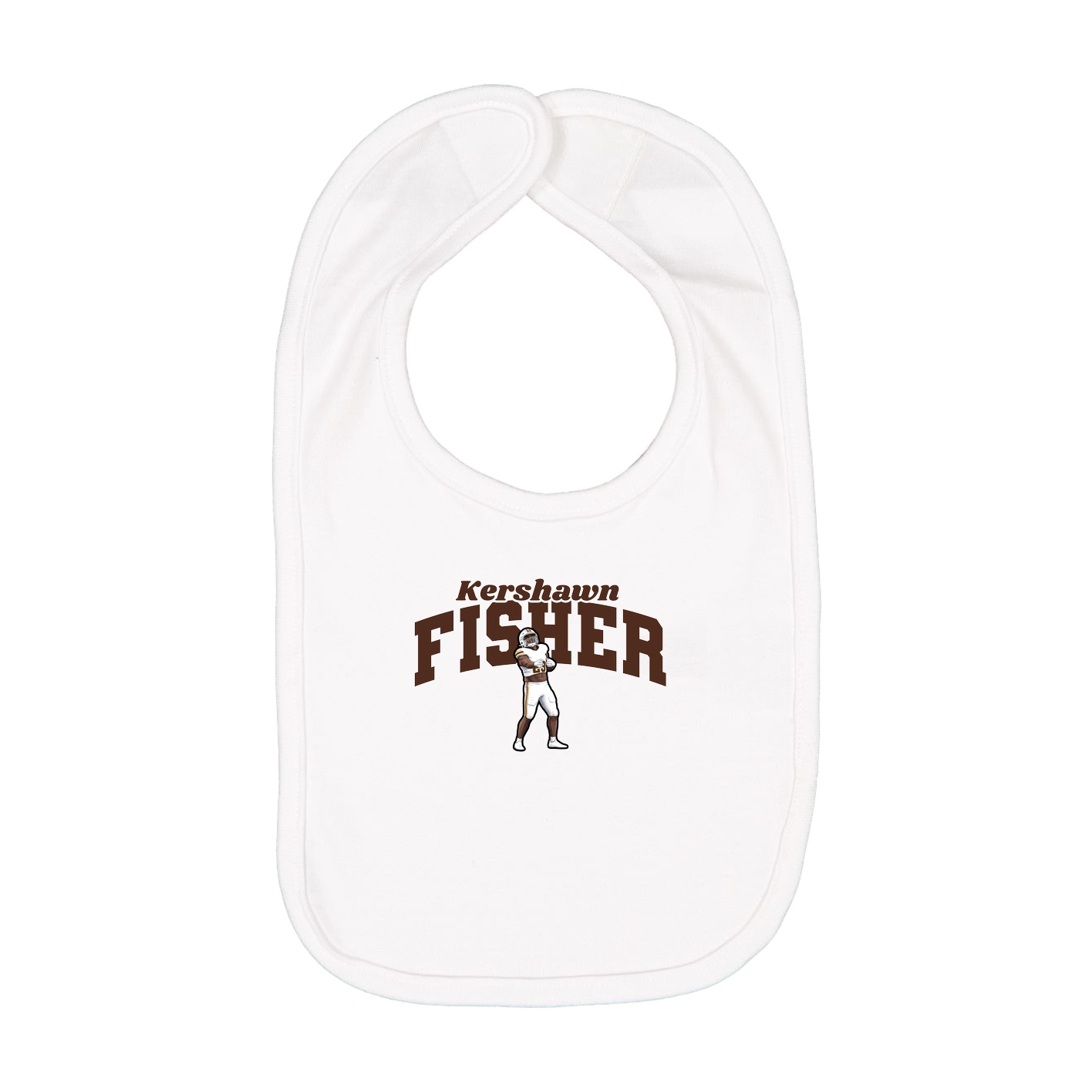 Infant Bib — Signature Arch in White