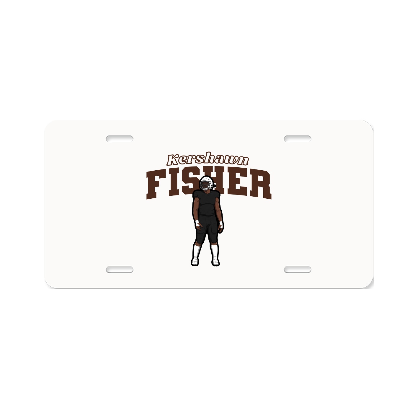 License Plate — Name Arch in Classic