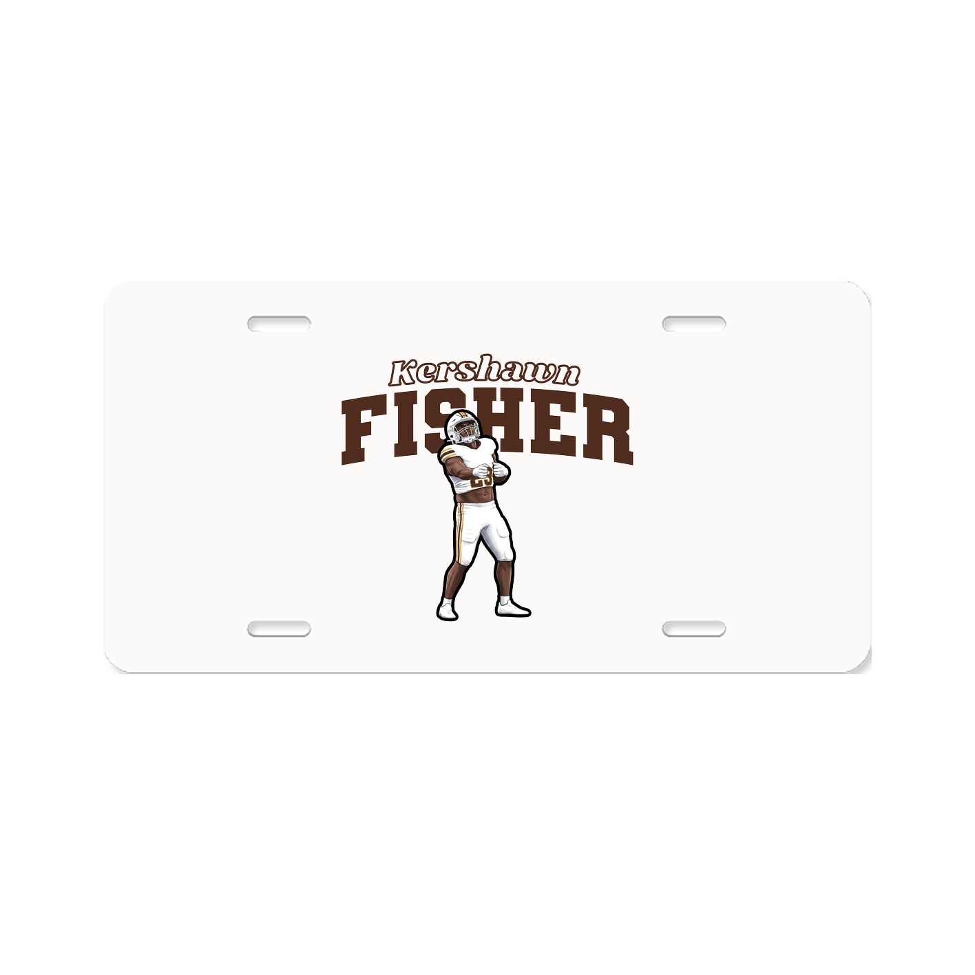 License Plate — Name Arch in Classic