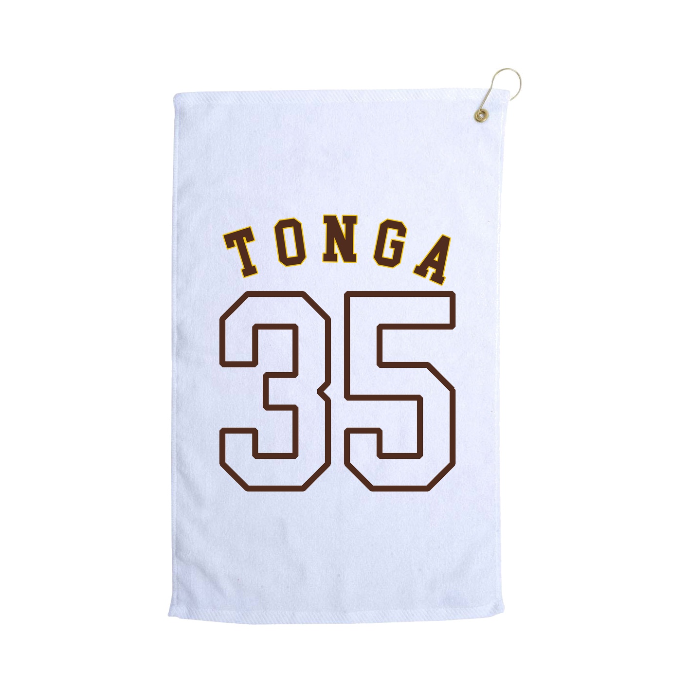 Golf Towel — Shirsey Arch in White