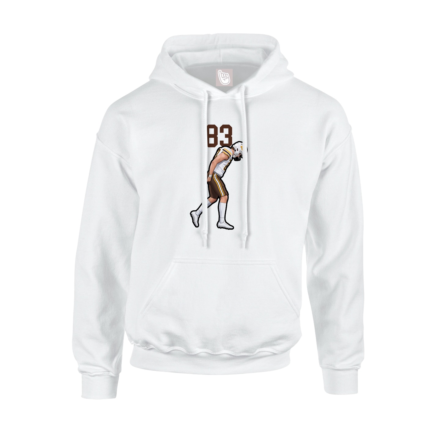 Hoodie — Number Top in White