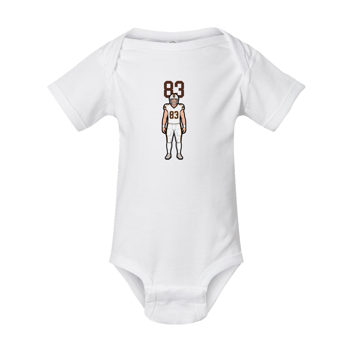 Baby Onesie — Number Top in White
