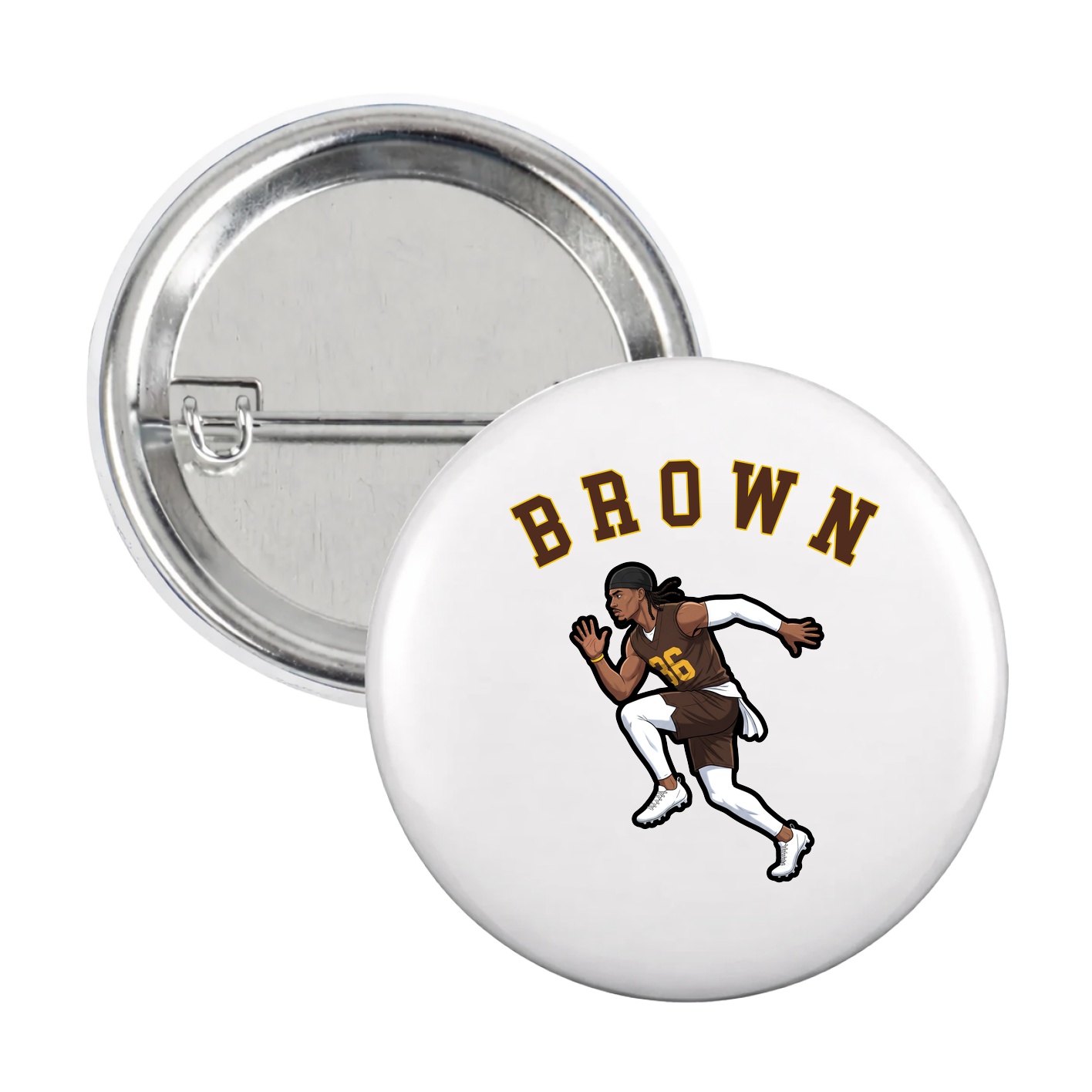 Game Day Button — Shirsey Arch in White