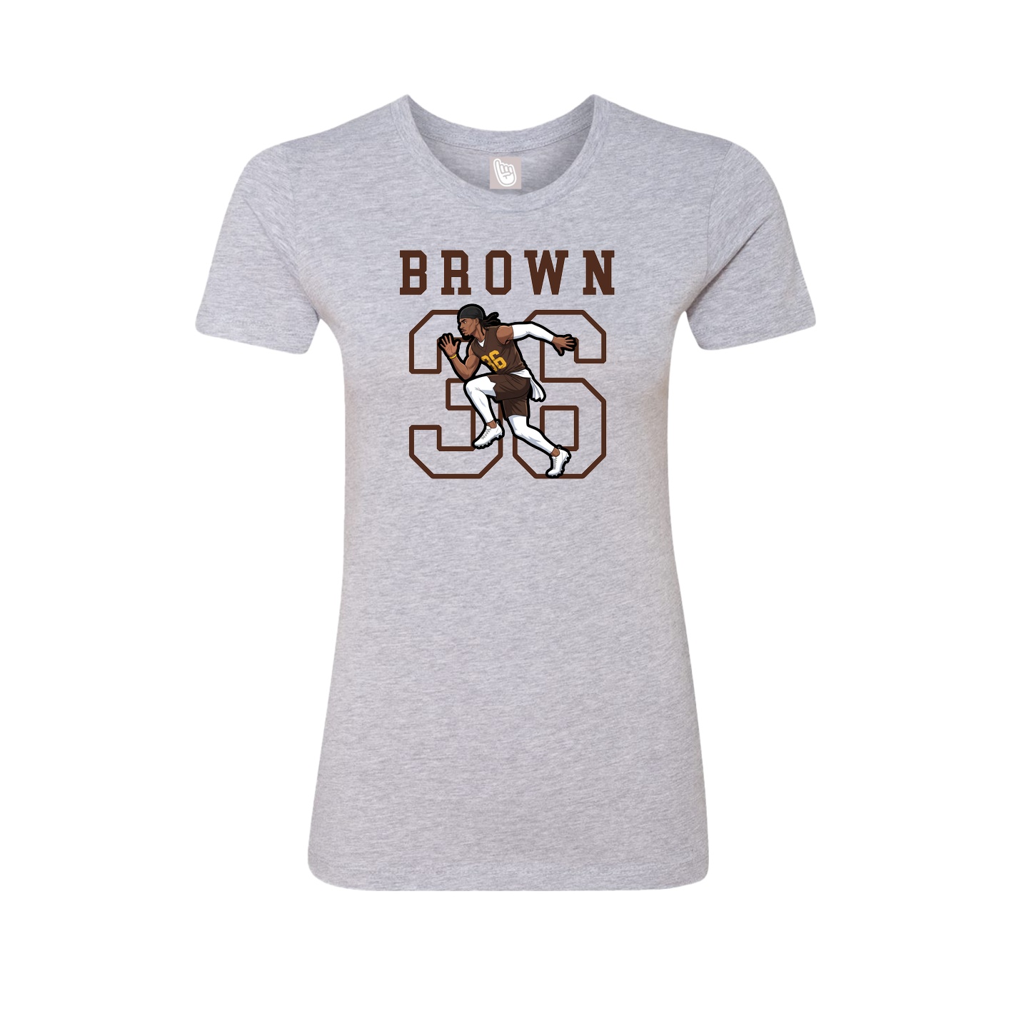 Fitted Women's Tee — Shirsey in Grey