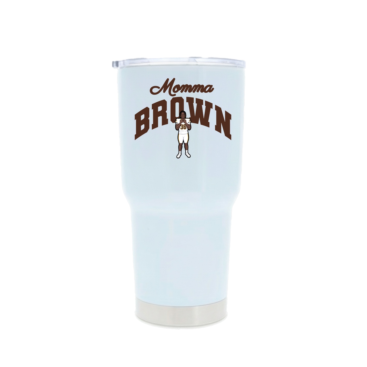 30oz Stainless Steel Tumbler — Mothers Day Arch in White