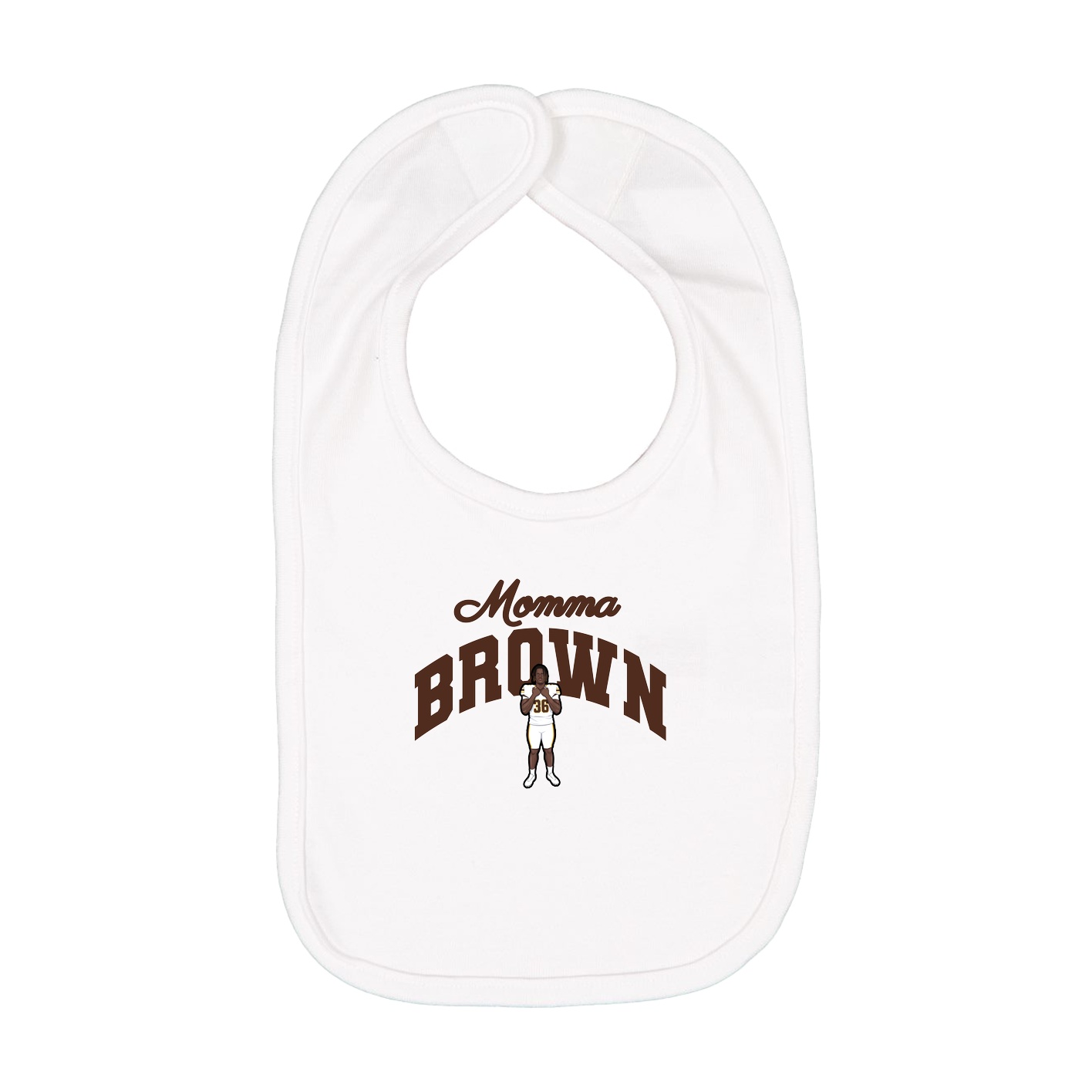 Infant Bib — Mothers Day Arch in White