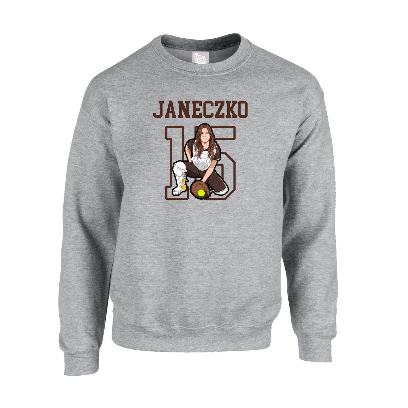 Fleece Crew — Shirsey in Grey