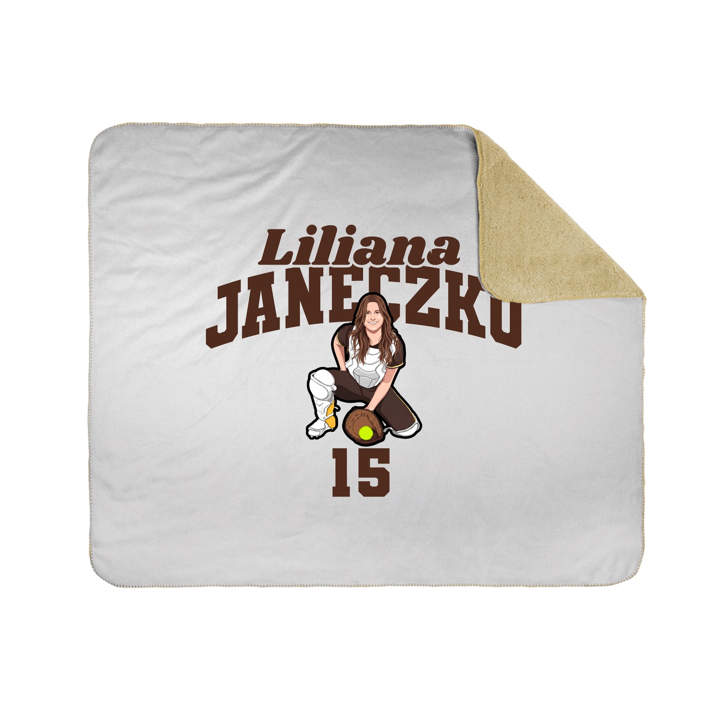 Throw Blanket — Signature Arch in White