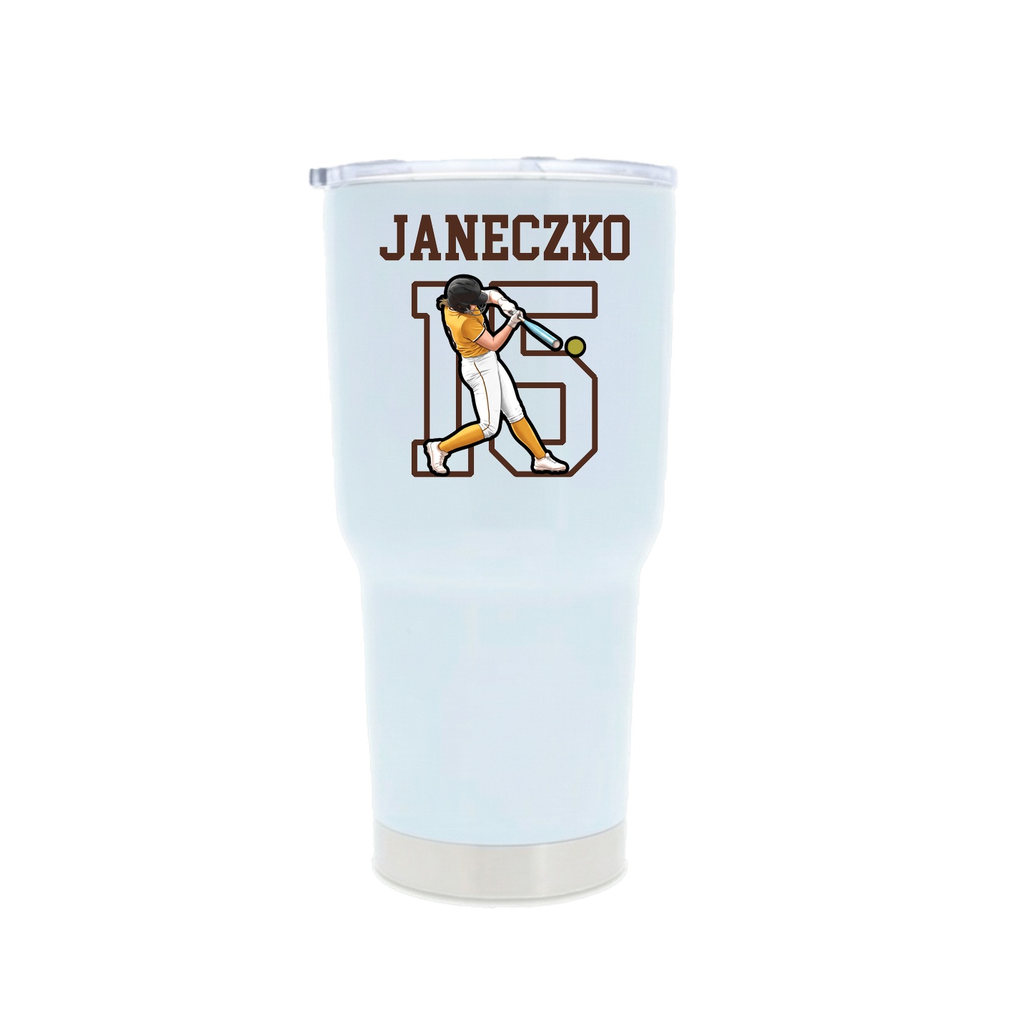 30oz Stainless Steel Tumbler — Shirsey in White