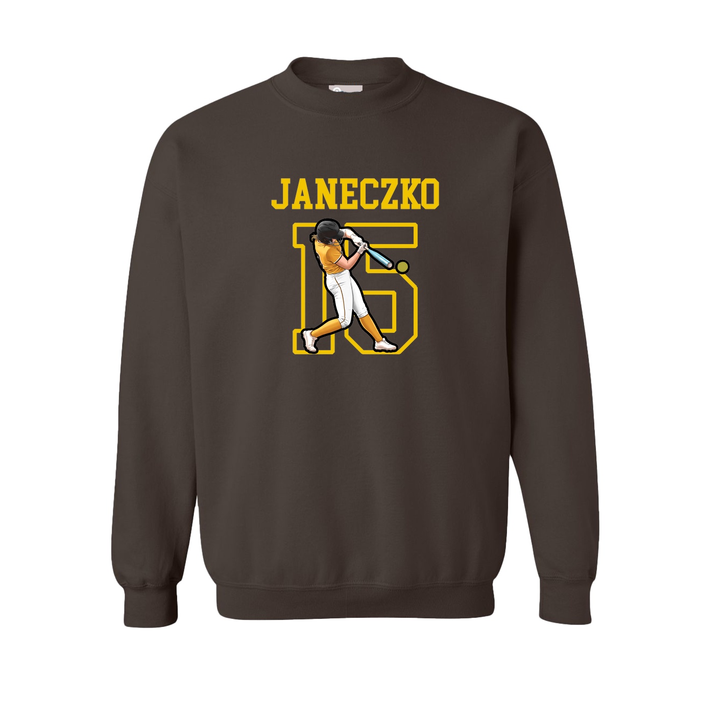 Fleece Crew — Shirsey in Brown