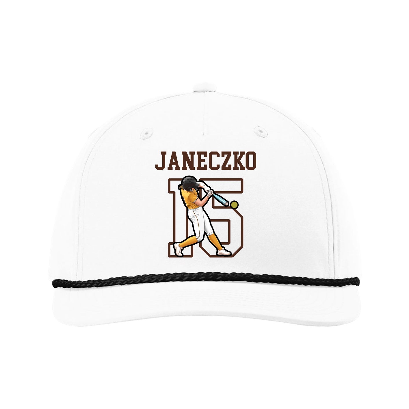 Five-Panel Classic Rope Cap — Shirsey in White