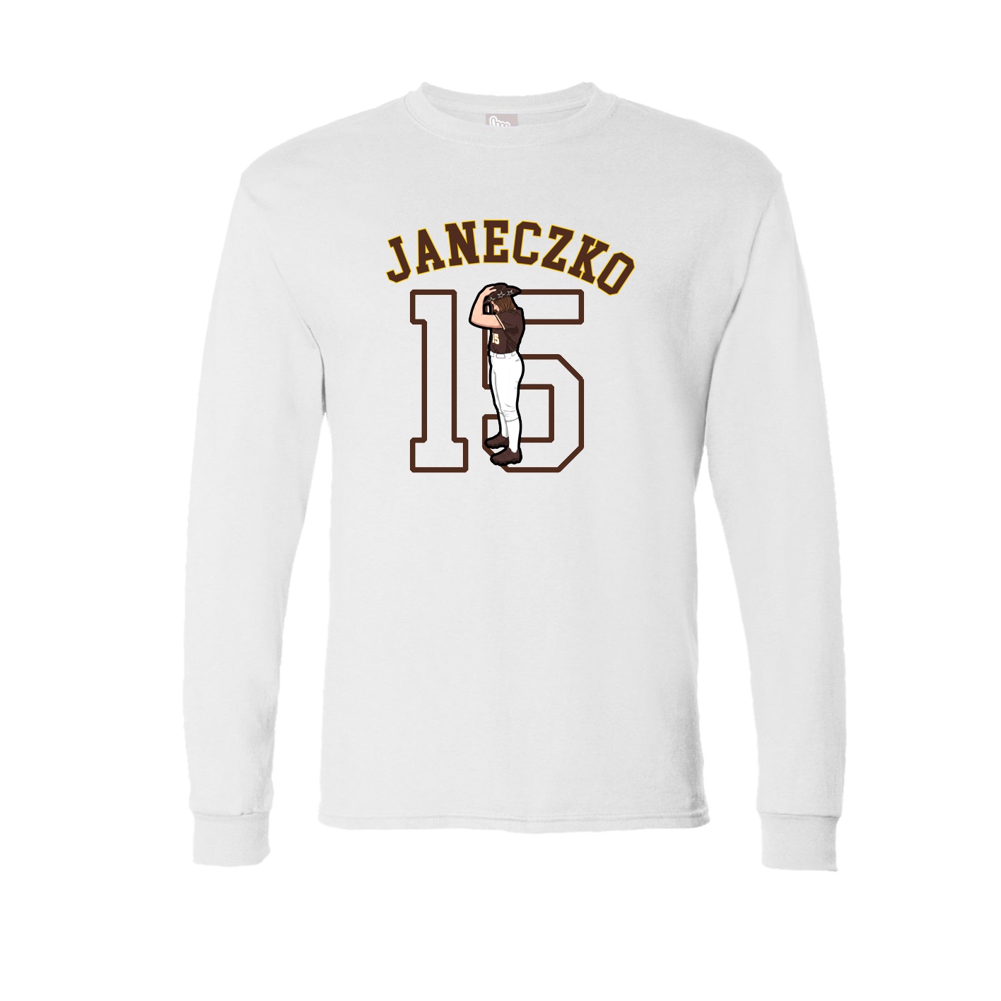 Long Sleeve Tee — Shirsey Arch in White