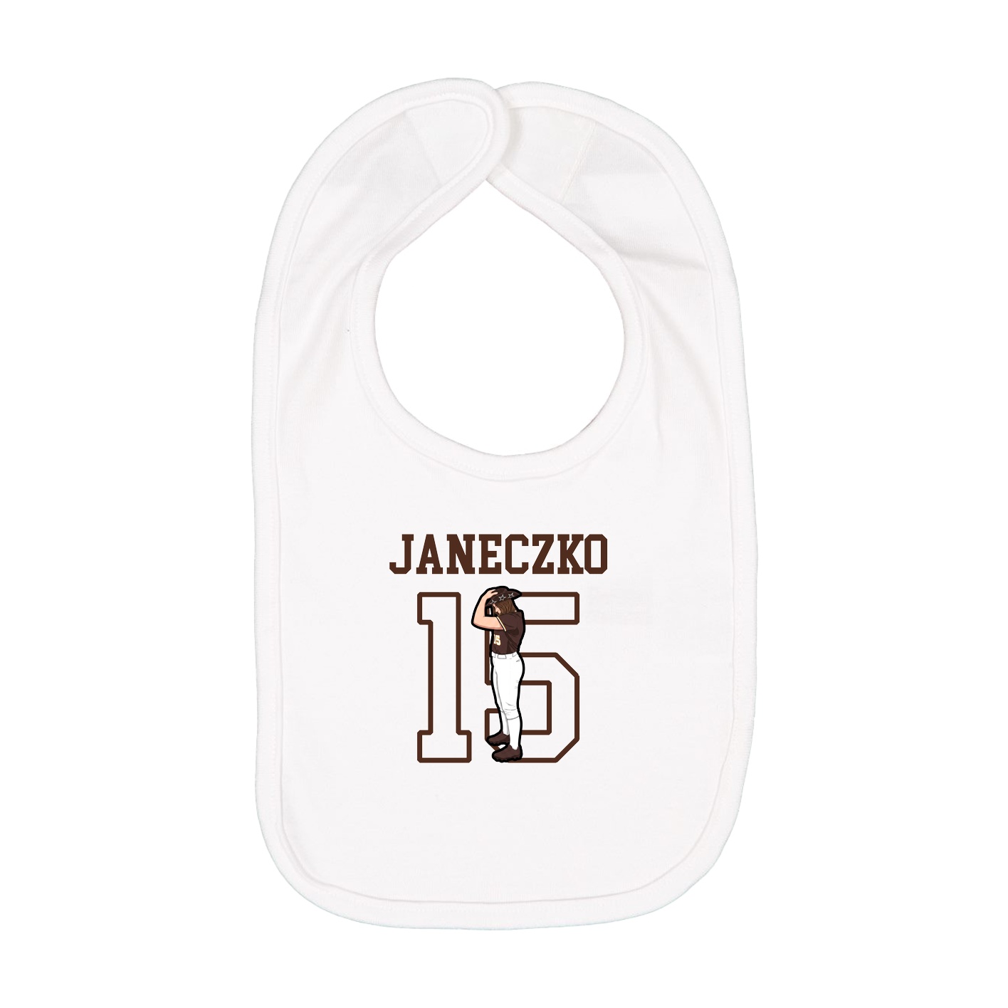 Infant Bib — Shirsey in White