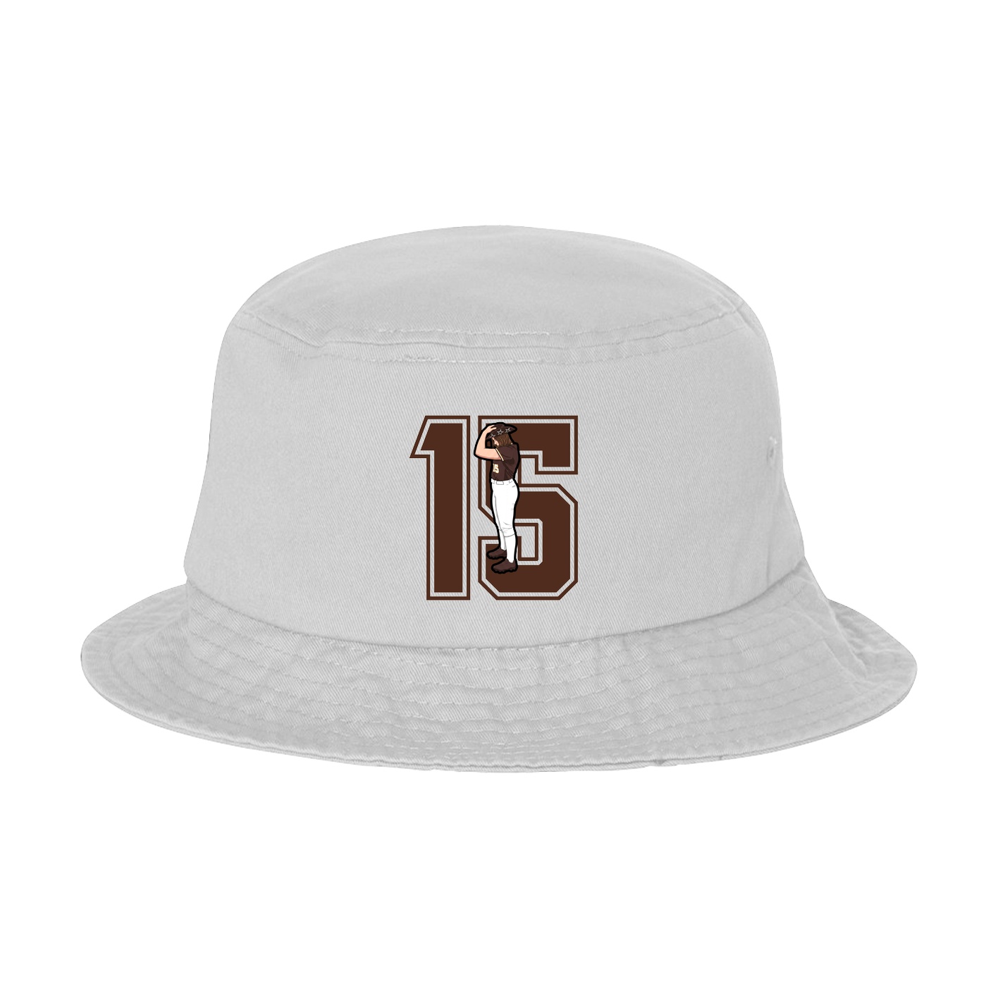 Bucket Cap — Number in White