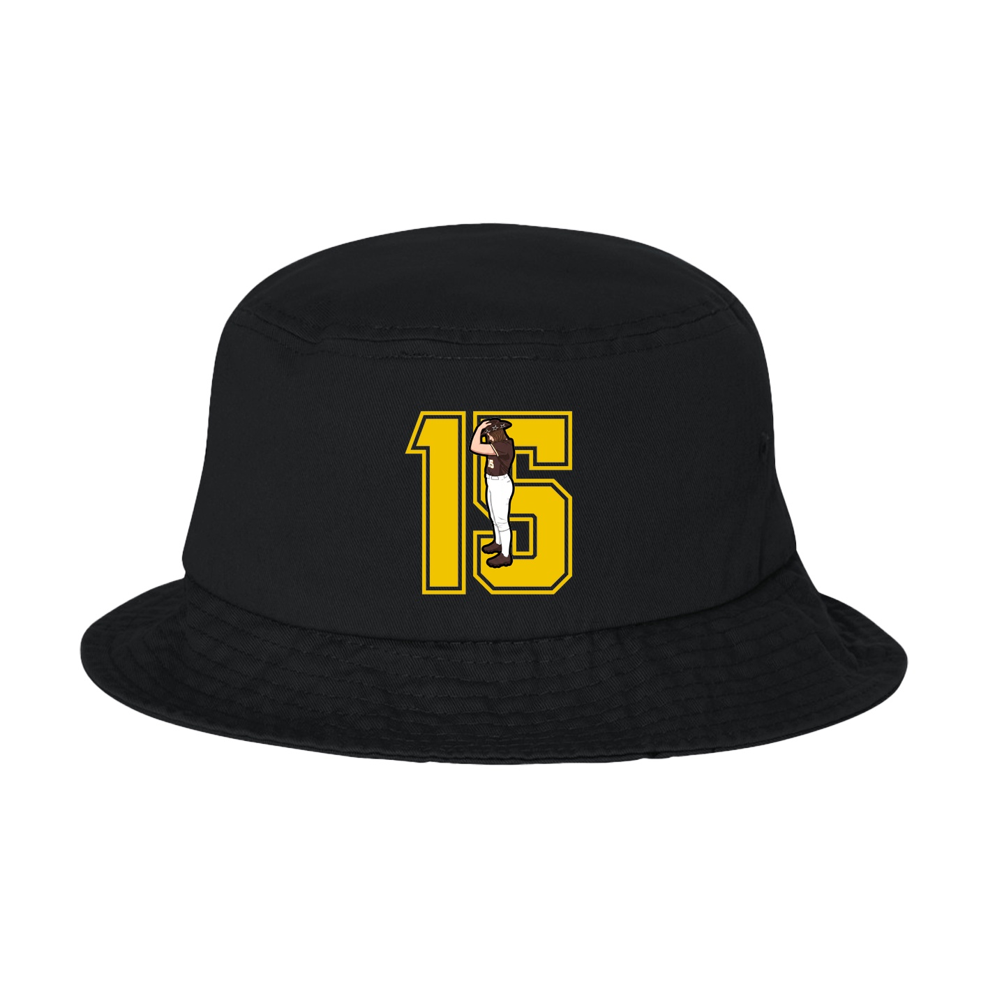 Bucket Cap — Number in Black
