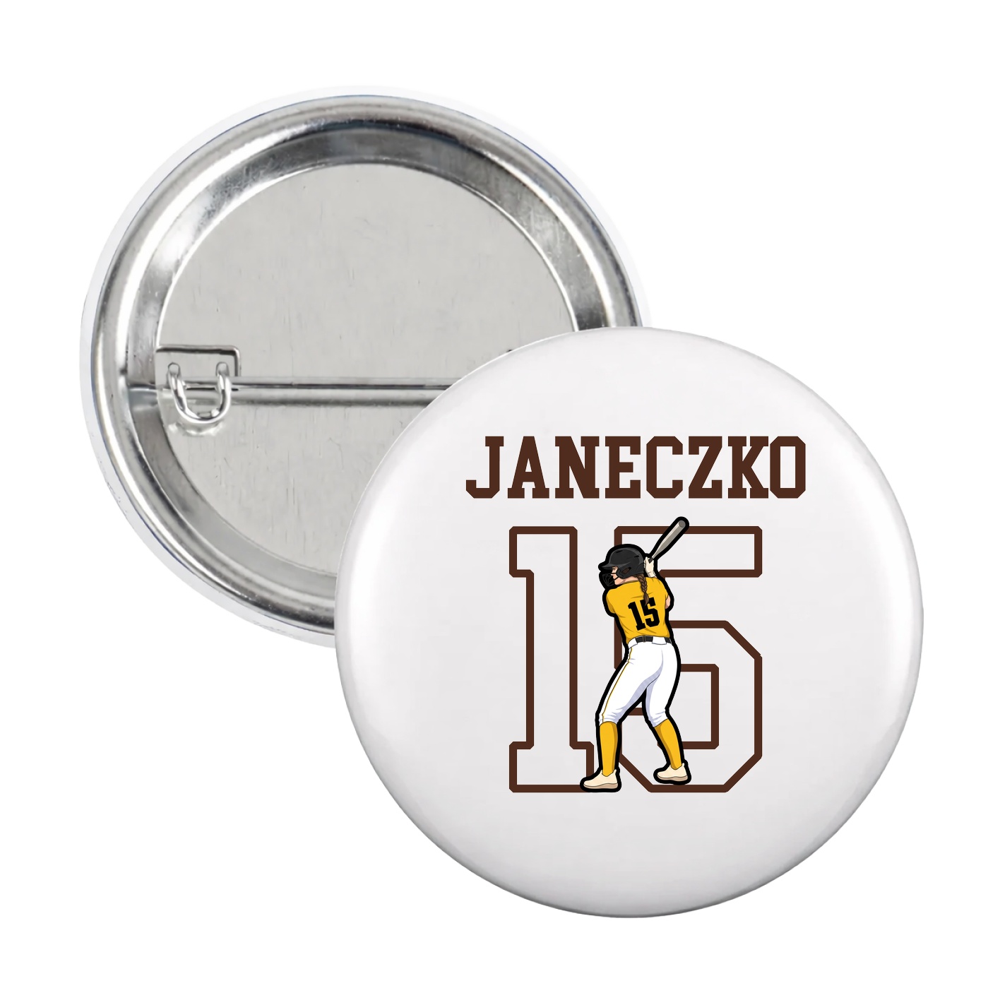 Game Day Button — Shirsey in White
