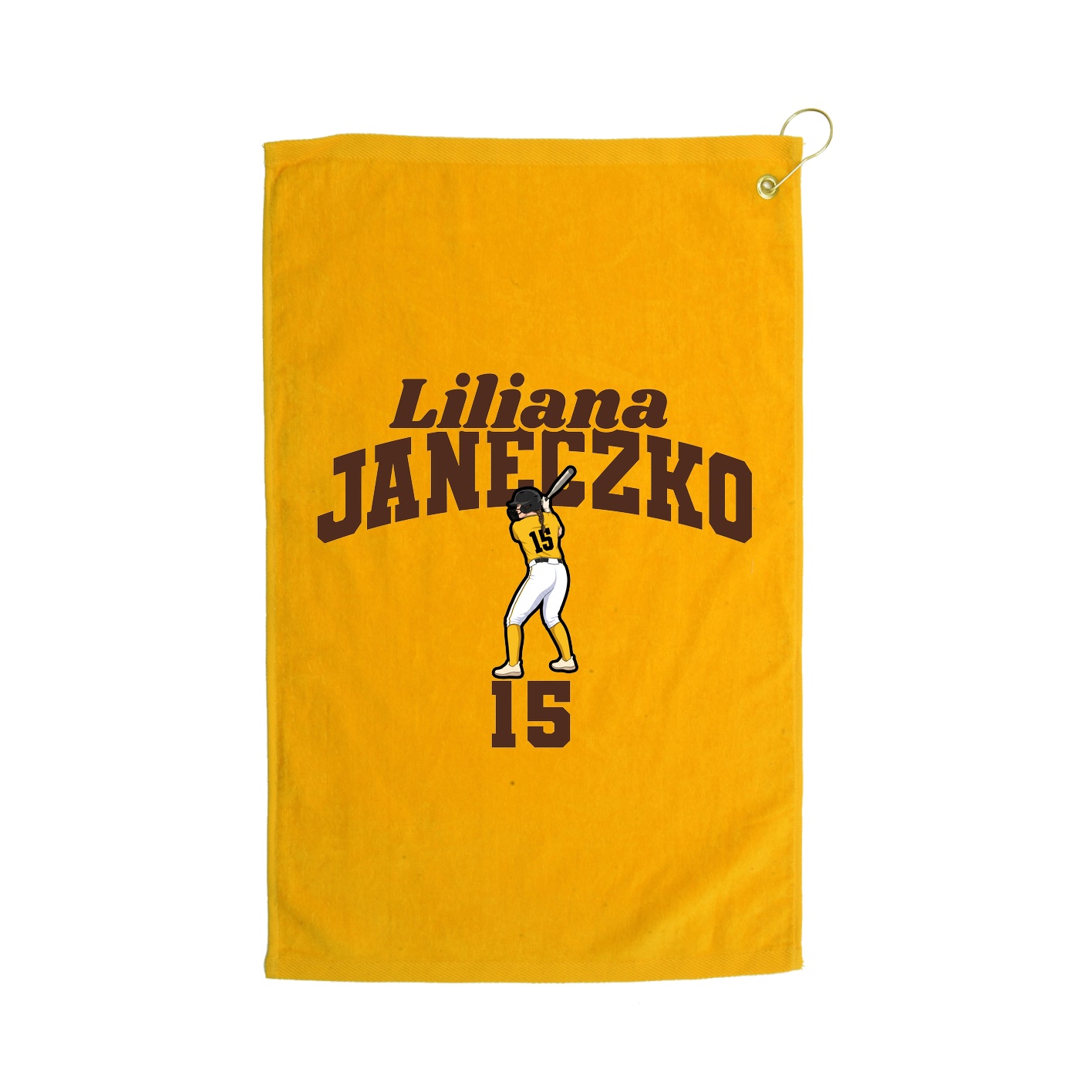 Golf Towel — Signature Arch in Gold