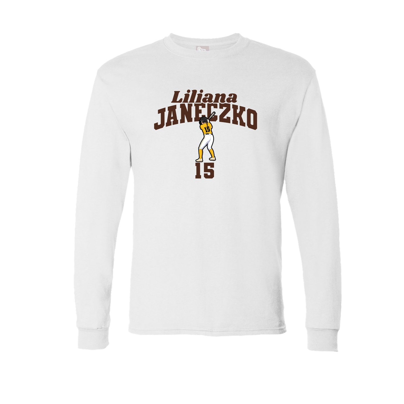 Long Sleeve Tee — Signature Arch in White