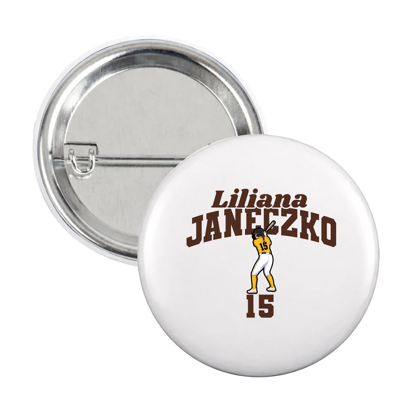 Game Day Button — Signature Arch in White