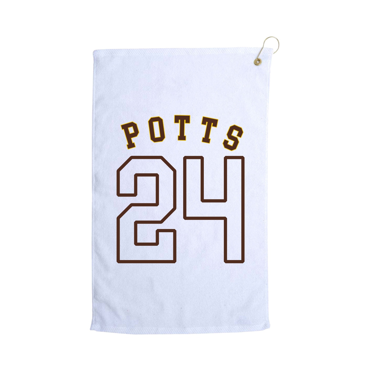Golf Towel — Shirsey Arch in White