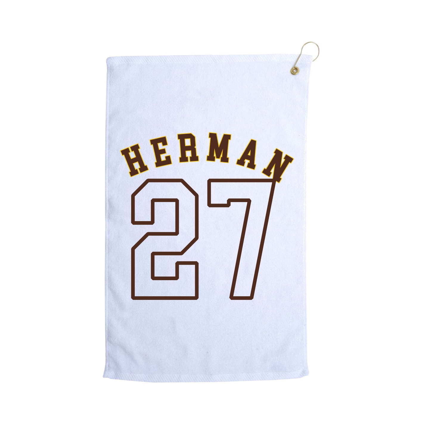 Golf Towel — Shirsey Arch in White