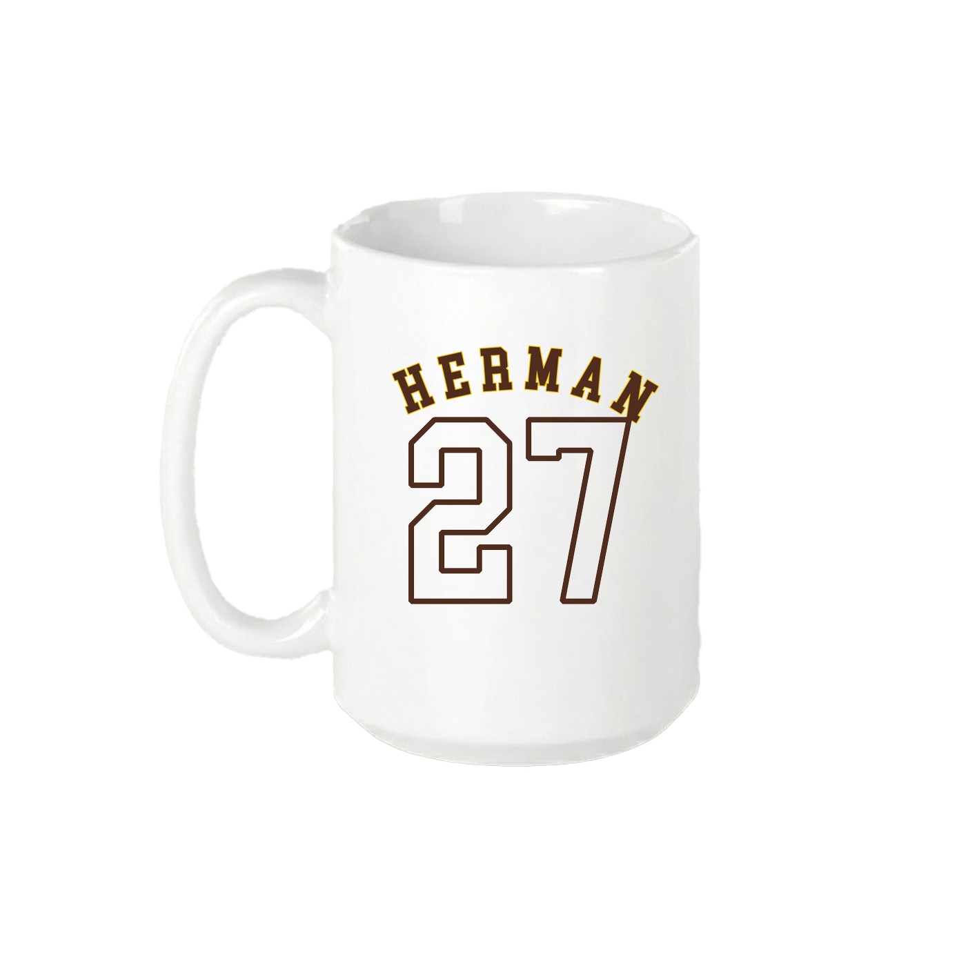 15oz Coffee Mug — Shirsey Arch in White