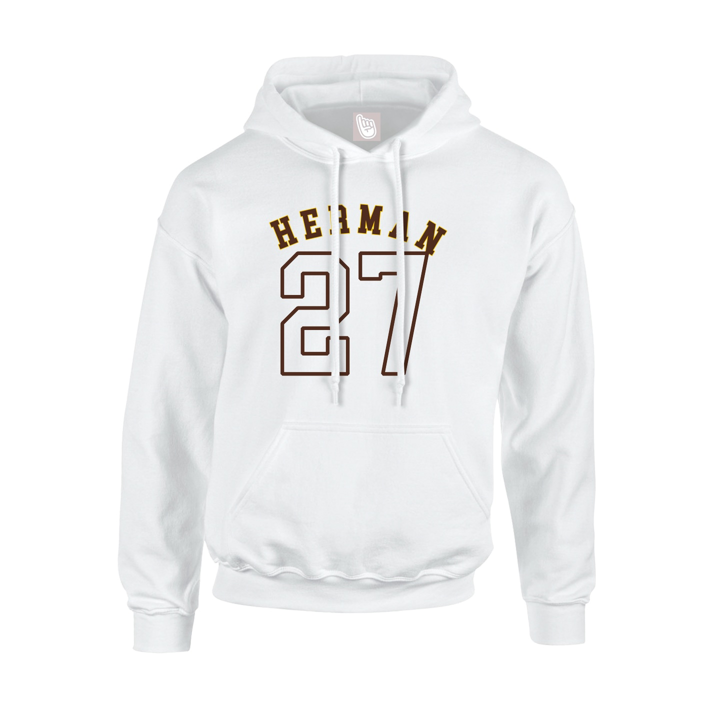 Hoodie — Shirsey Arch in White