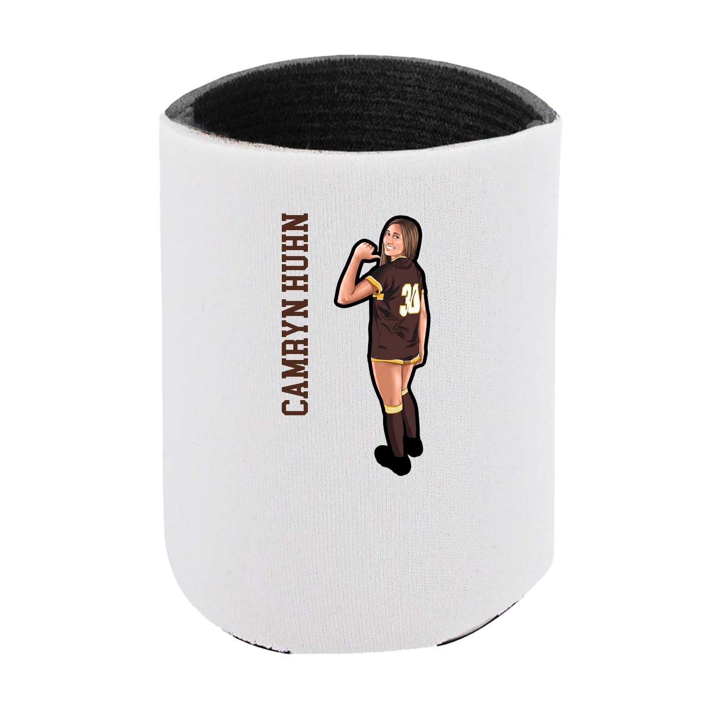 Can Holder — Name Vertical in White