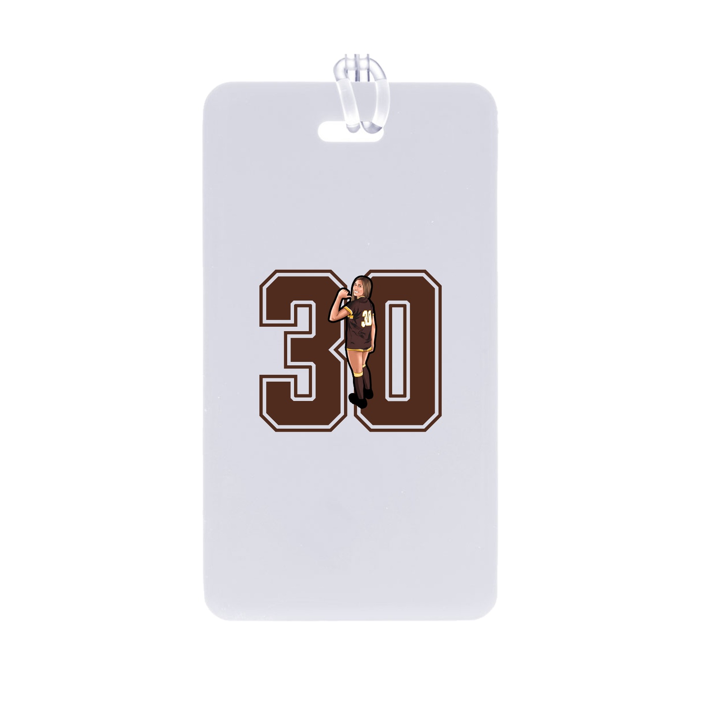 Bag Tag — Number in Classic
