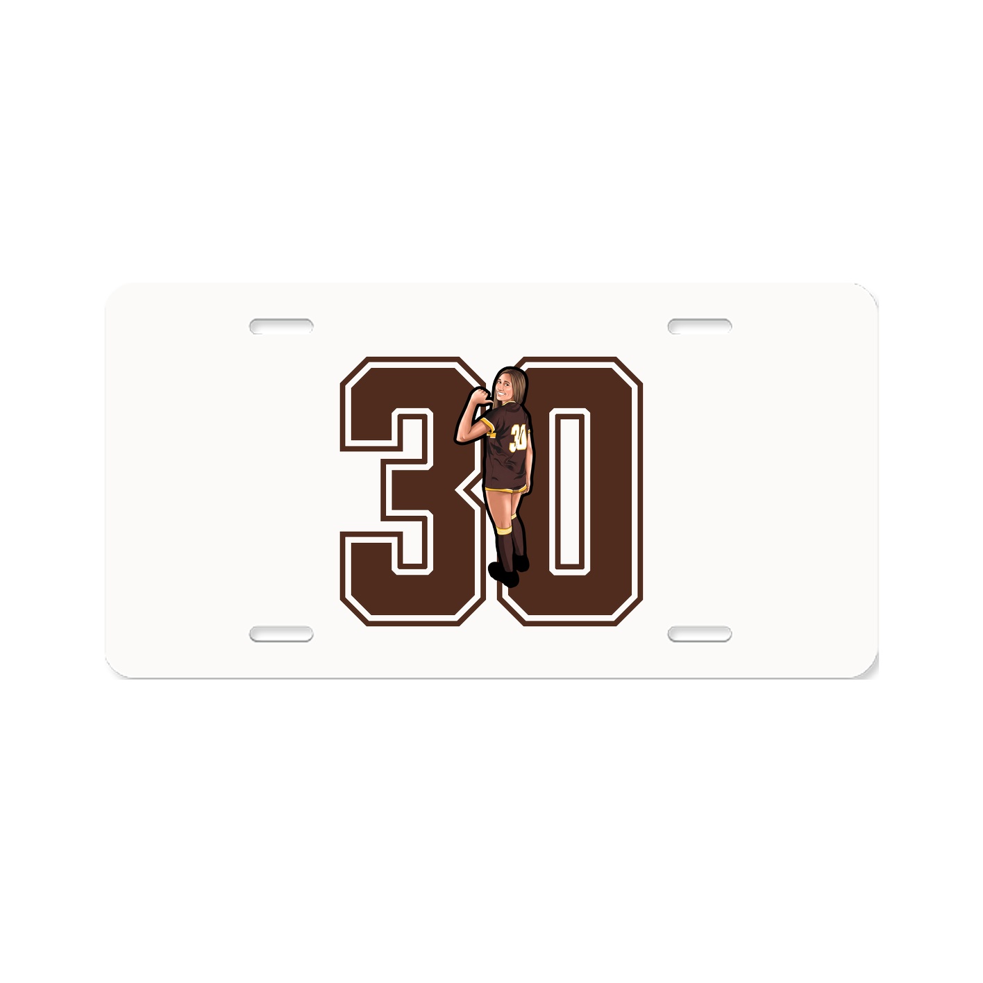License Plate — Number in Classic