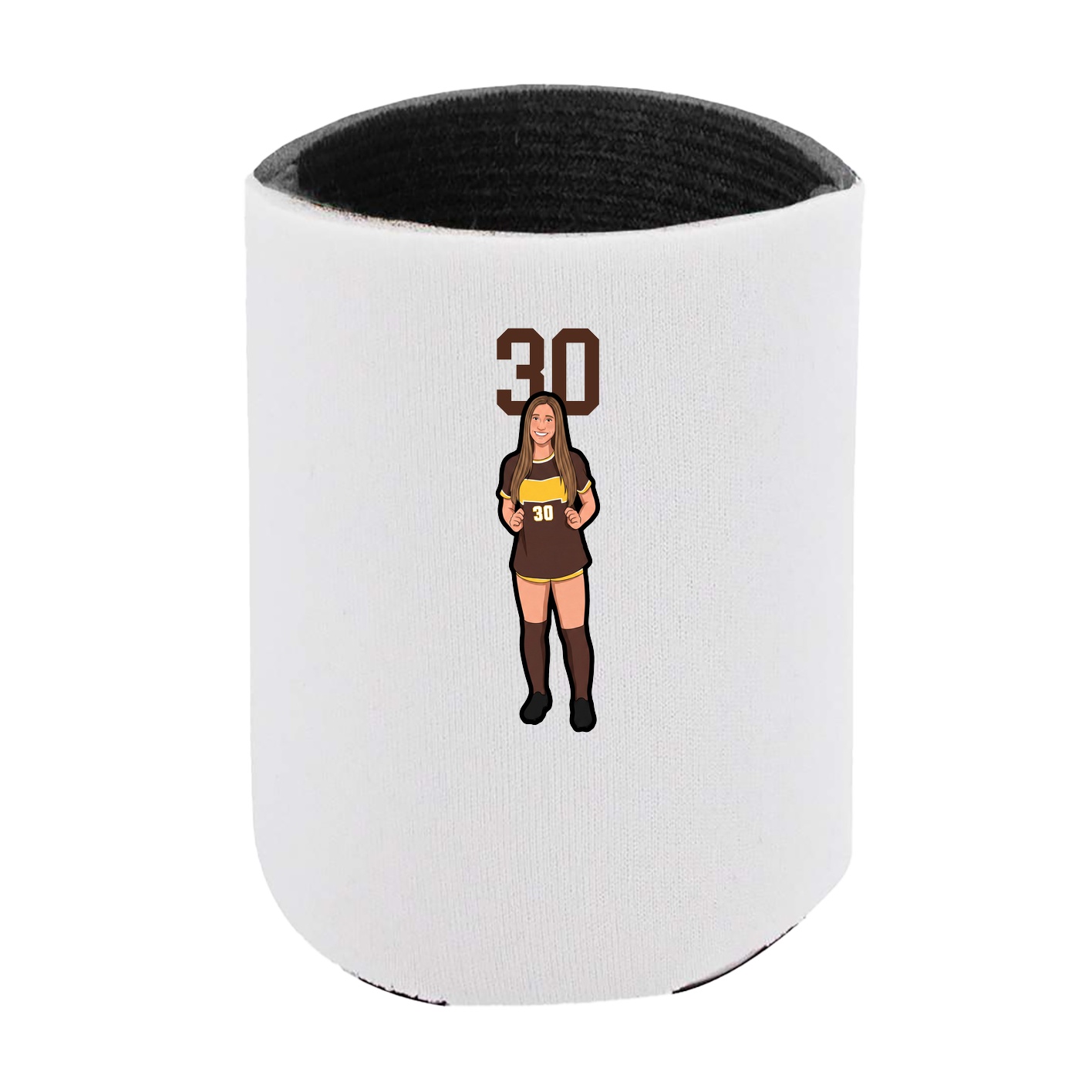 Can Holder — Number Top in White