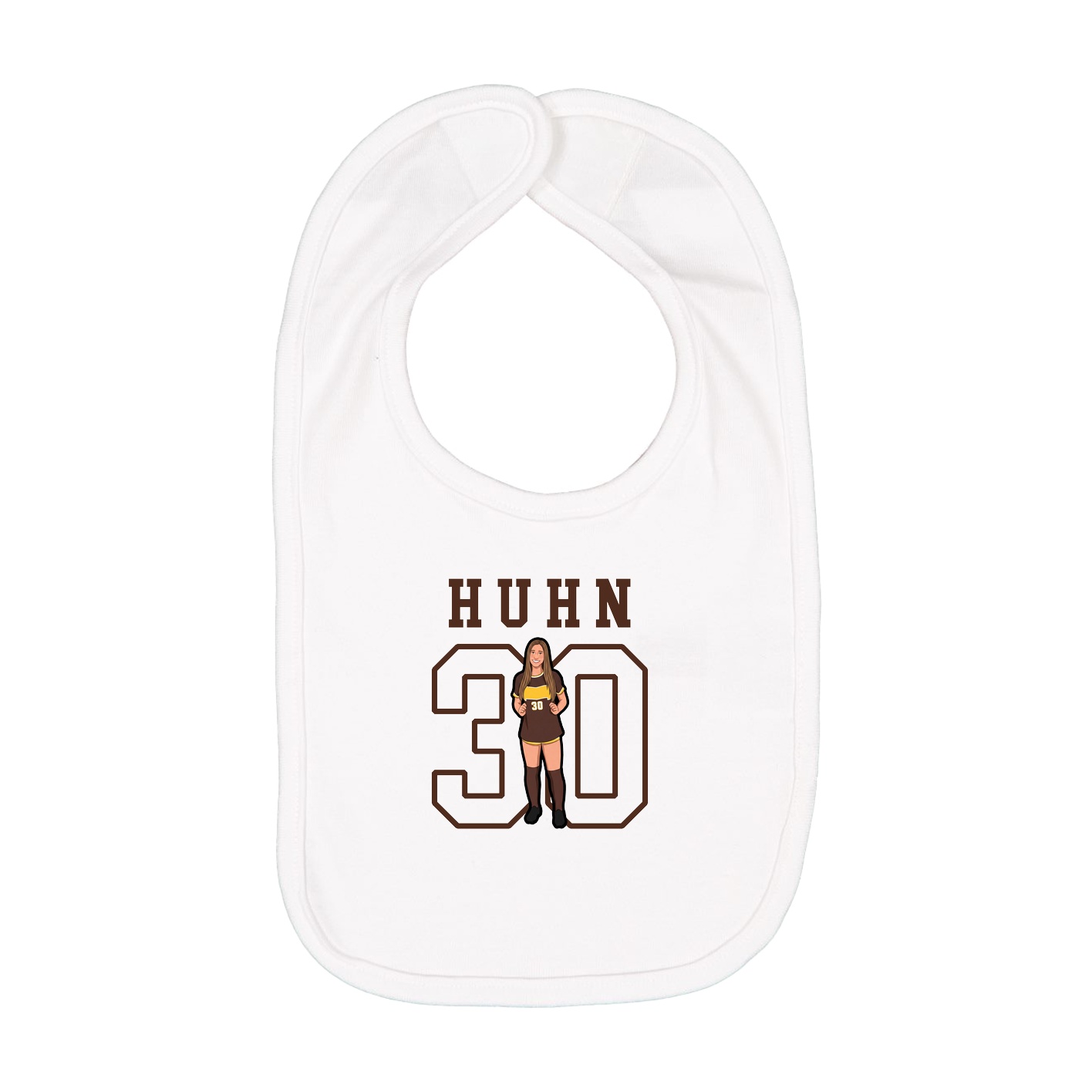 Infant Bib — Shirsey in White