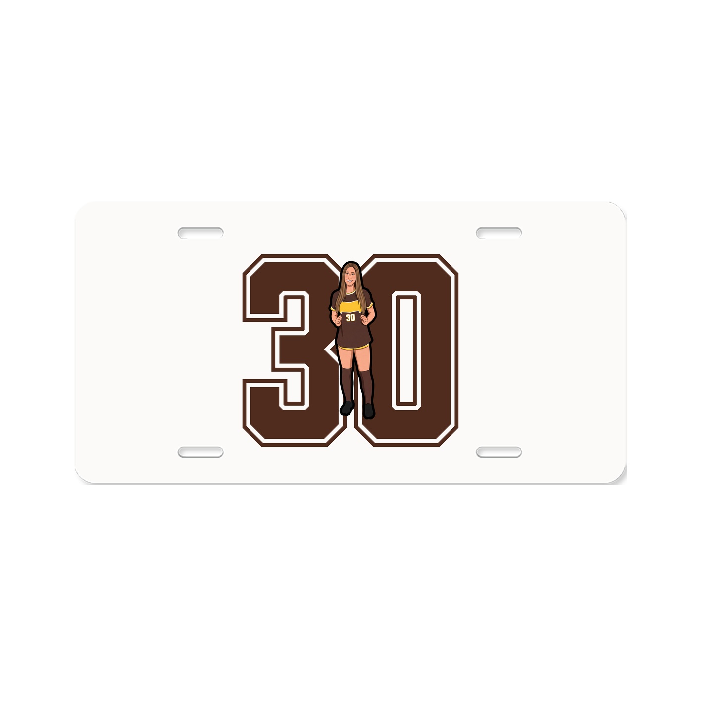 License Plate — Number in Classic