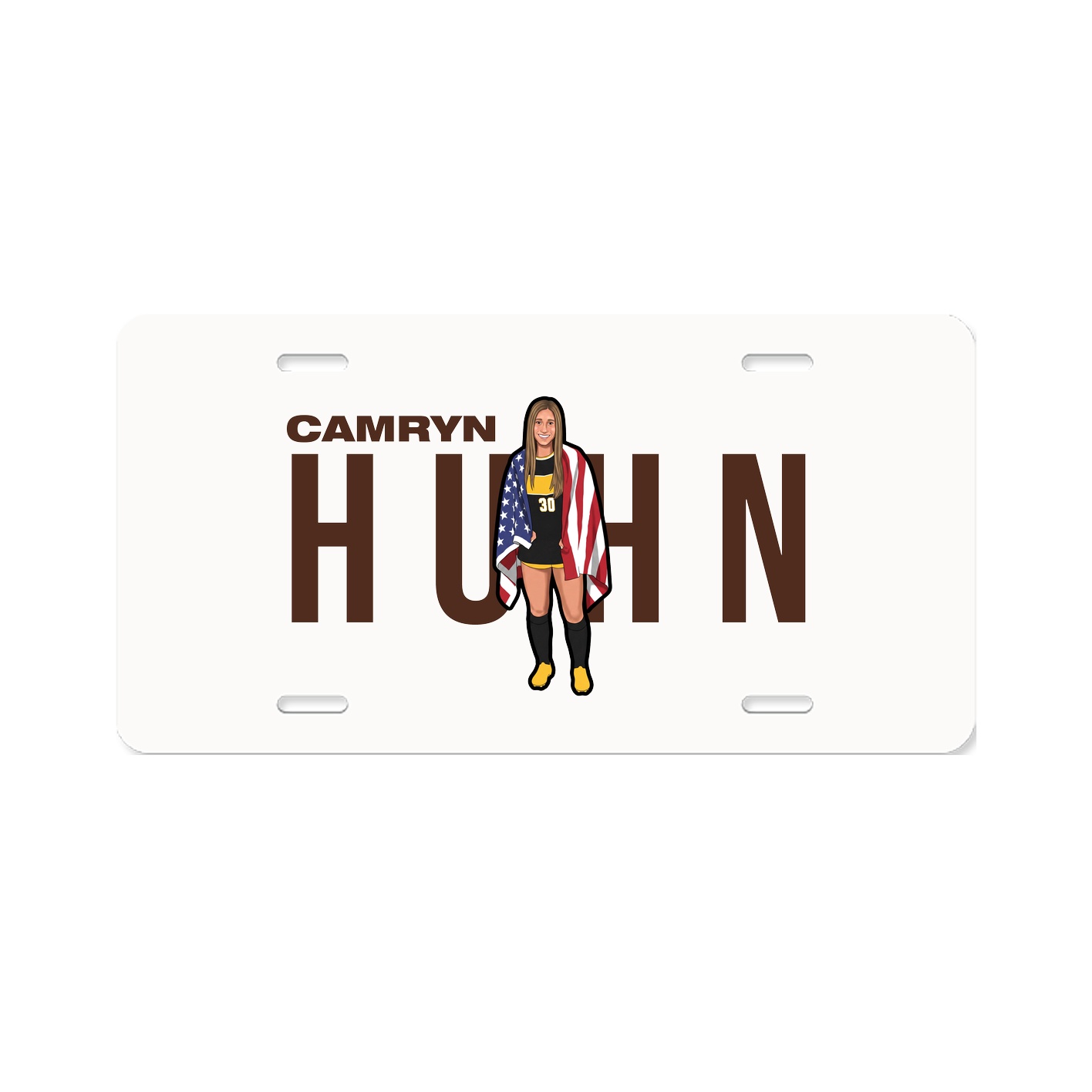 License Plate — Player Name in Classic