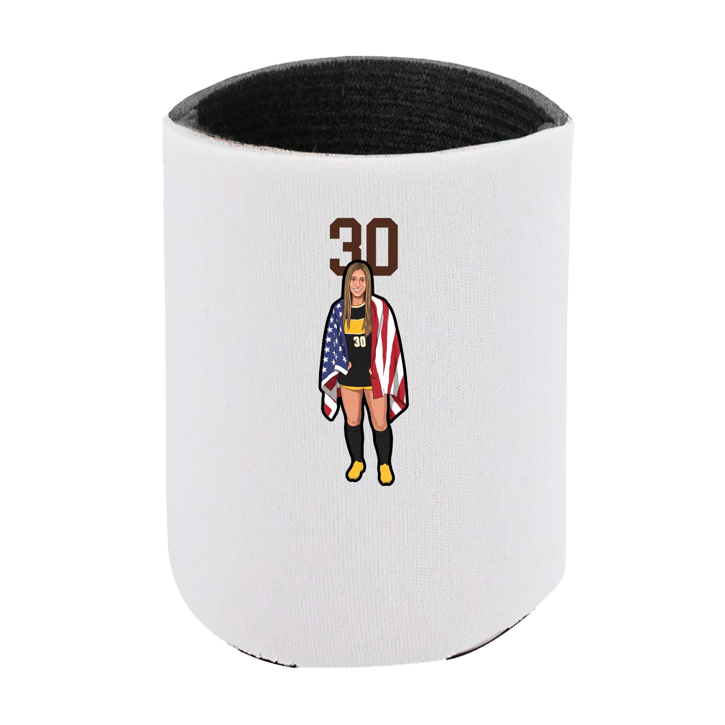 Can Holder — Number Top in White
