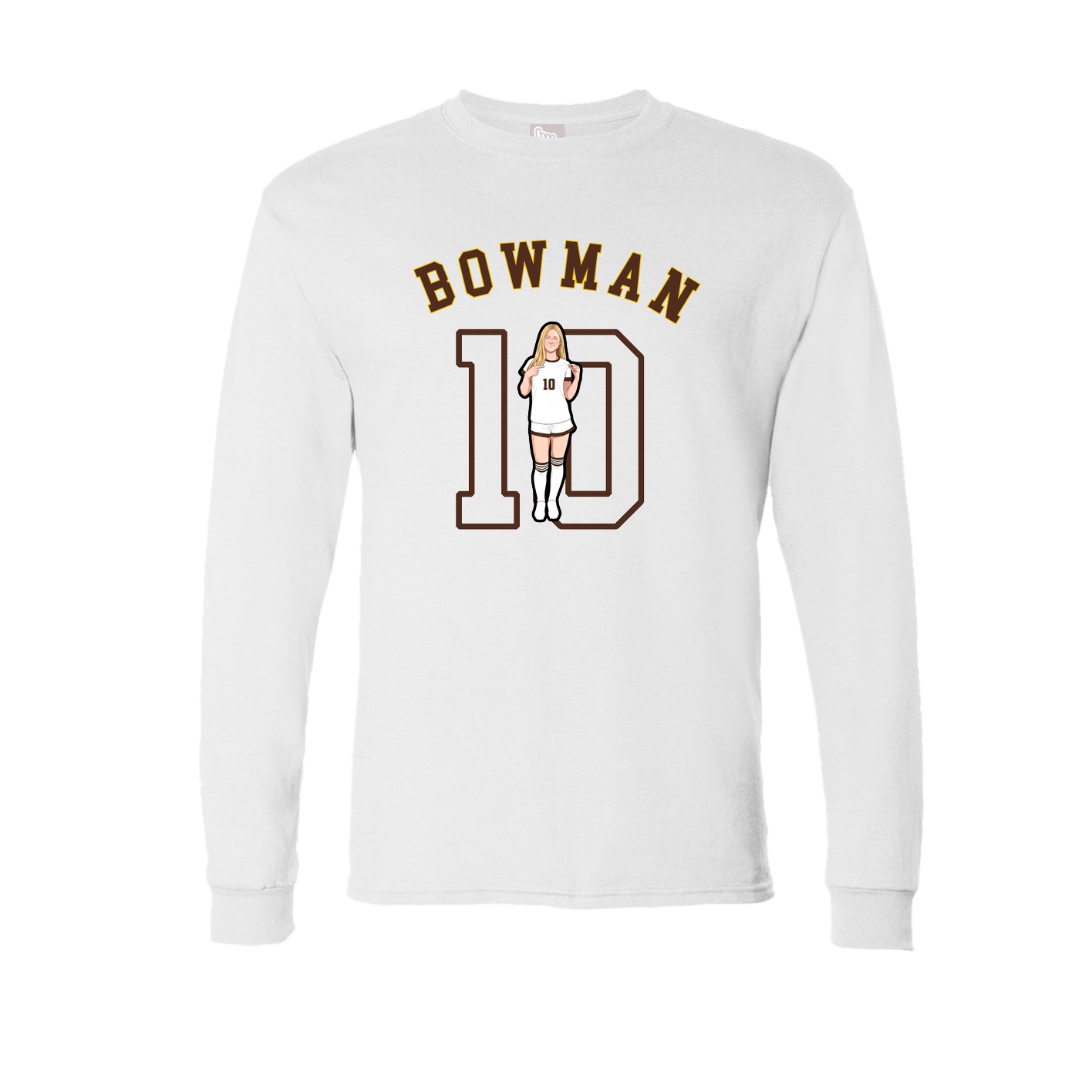Long Sleeve Tee — Shirsey Arch in White