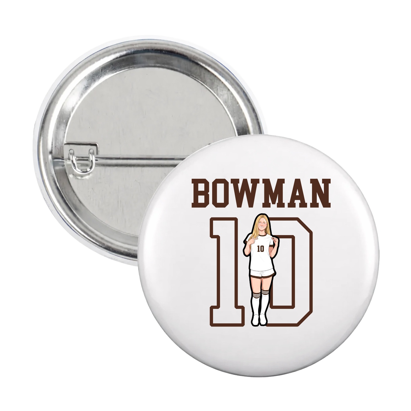 Game Day Button — Shirsey in White