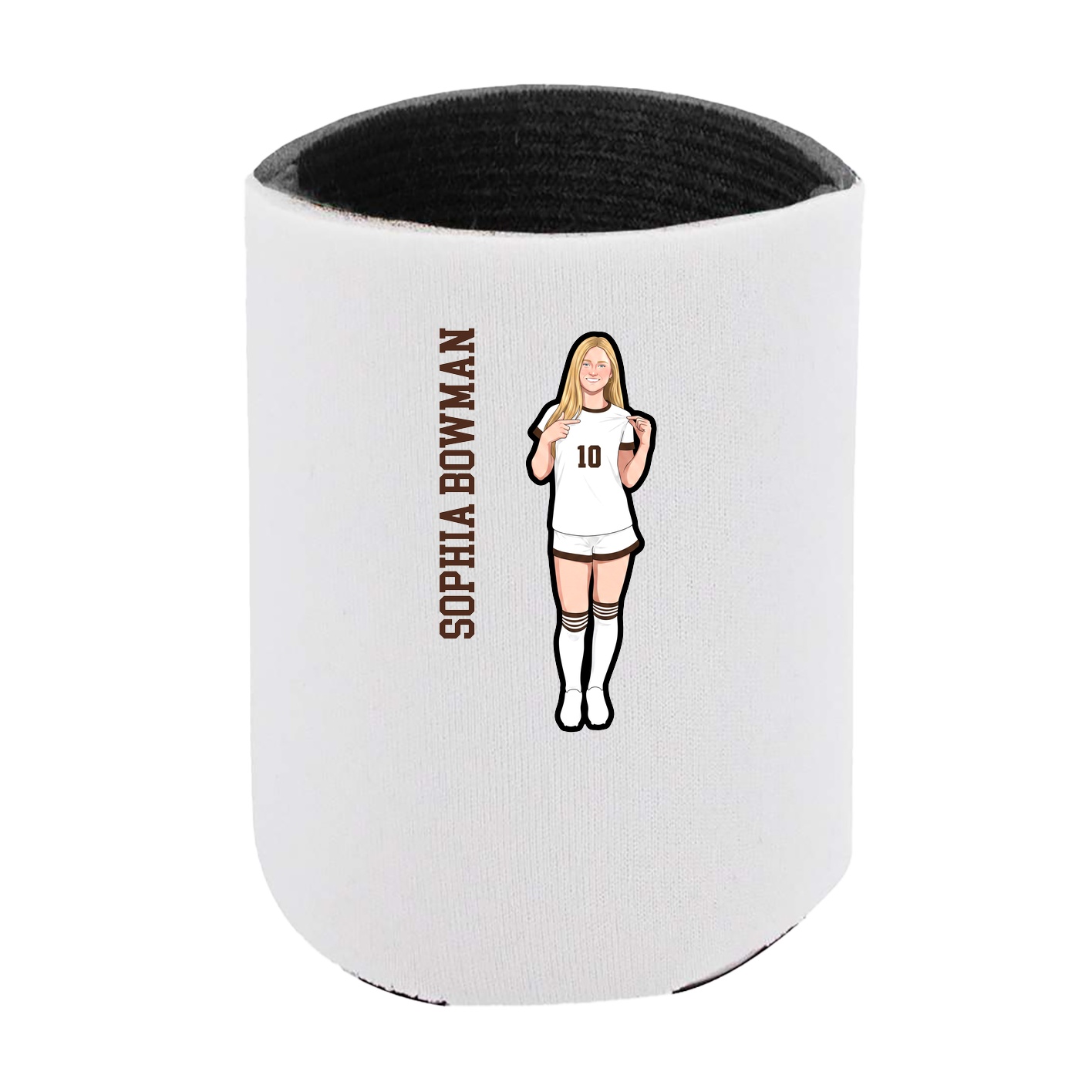 Can Holder — Name Vertical in White