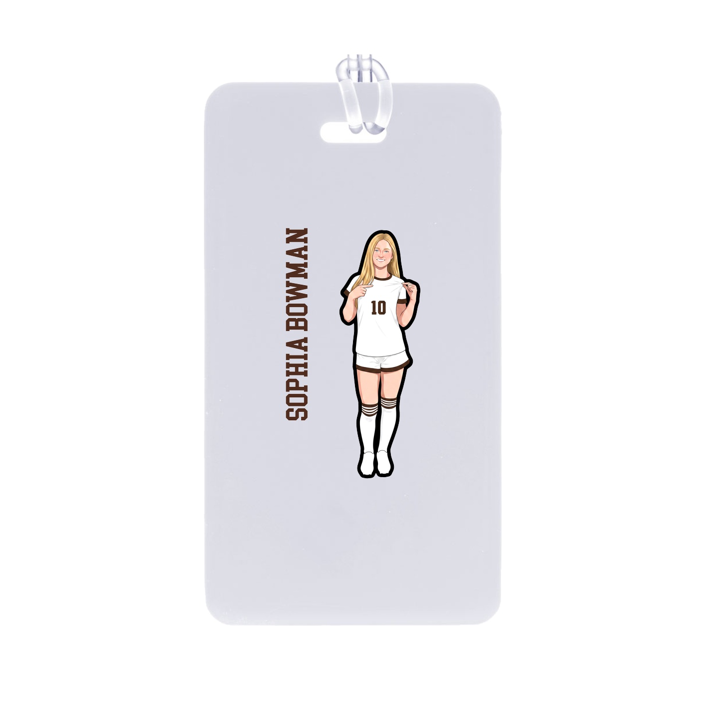 Bag Tag — Name Vertical in Classic
