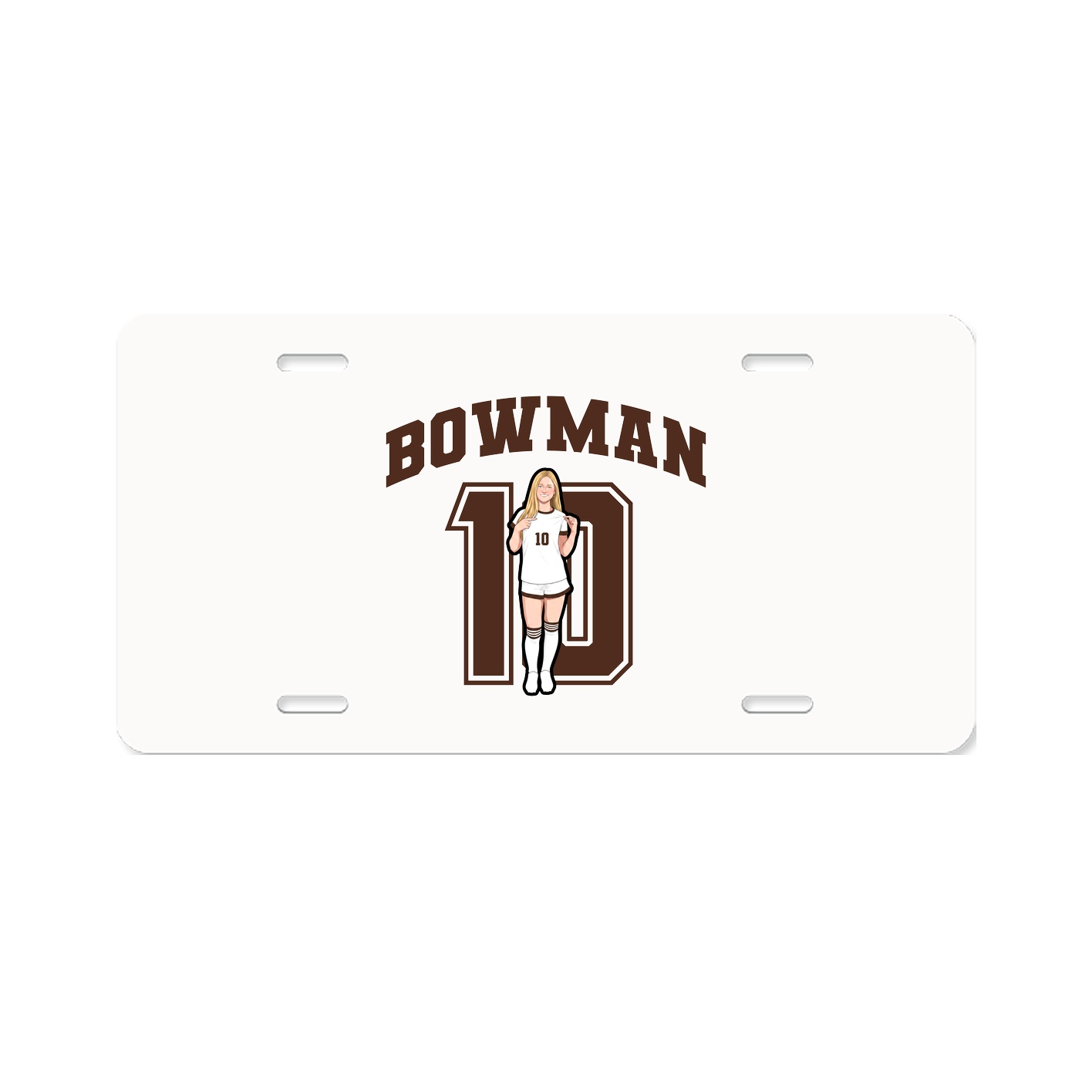 License Plate — Number in Classic