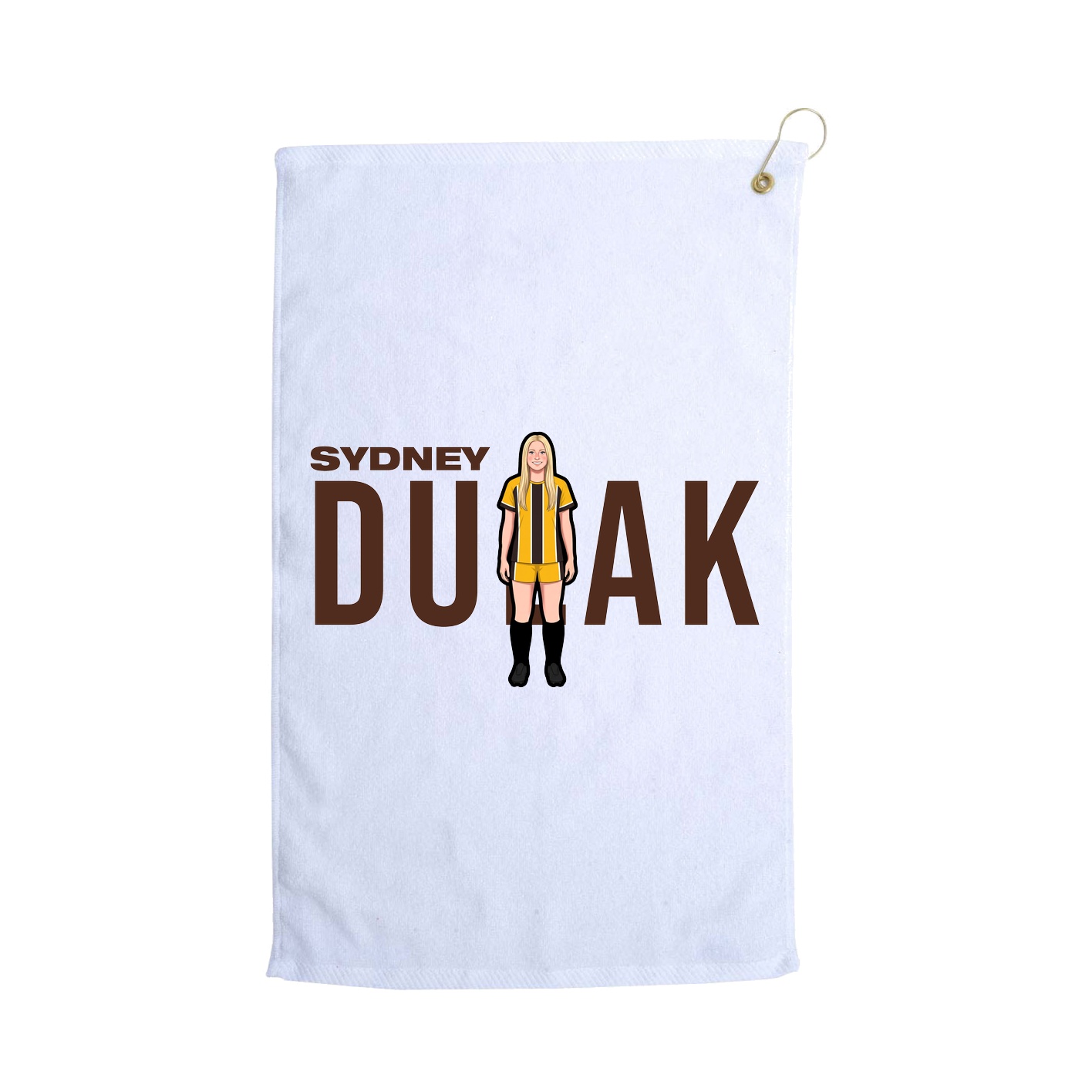 Golf Towel — Player Name in White
