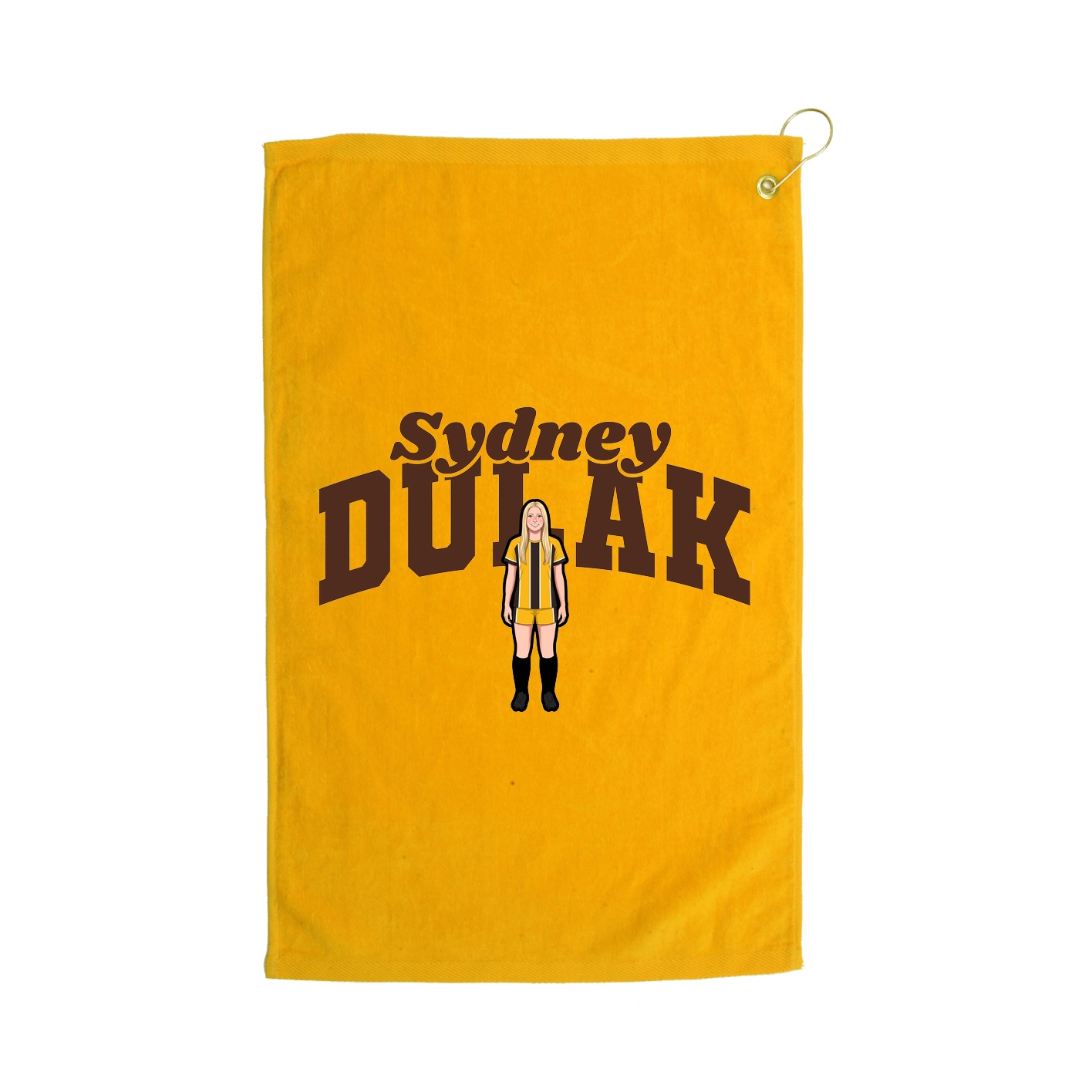 Golf Towel — Signature Arch in Gold