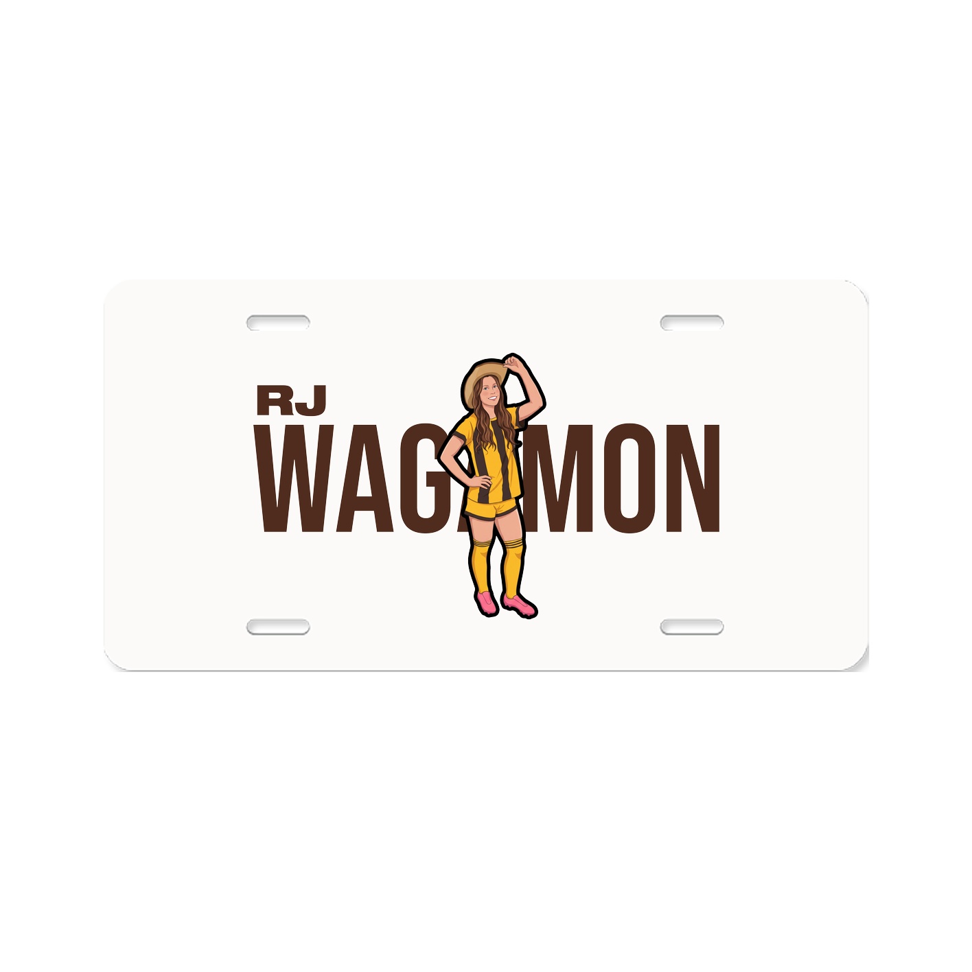 License Plate — Player Name in Classic