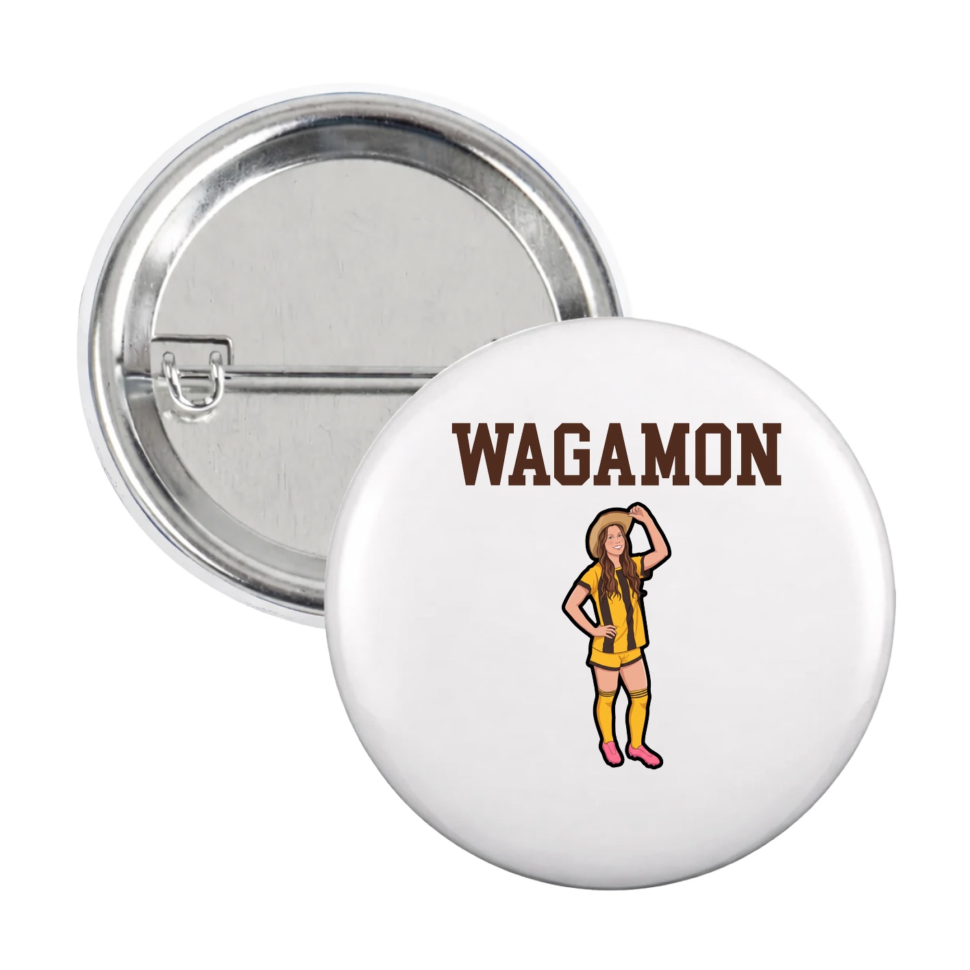 Game Day Button — Shirsey in White