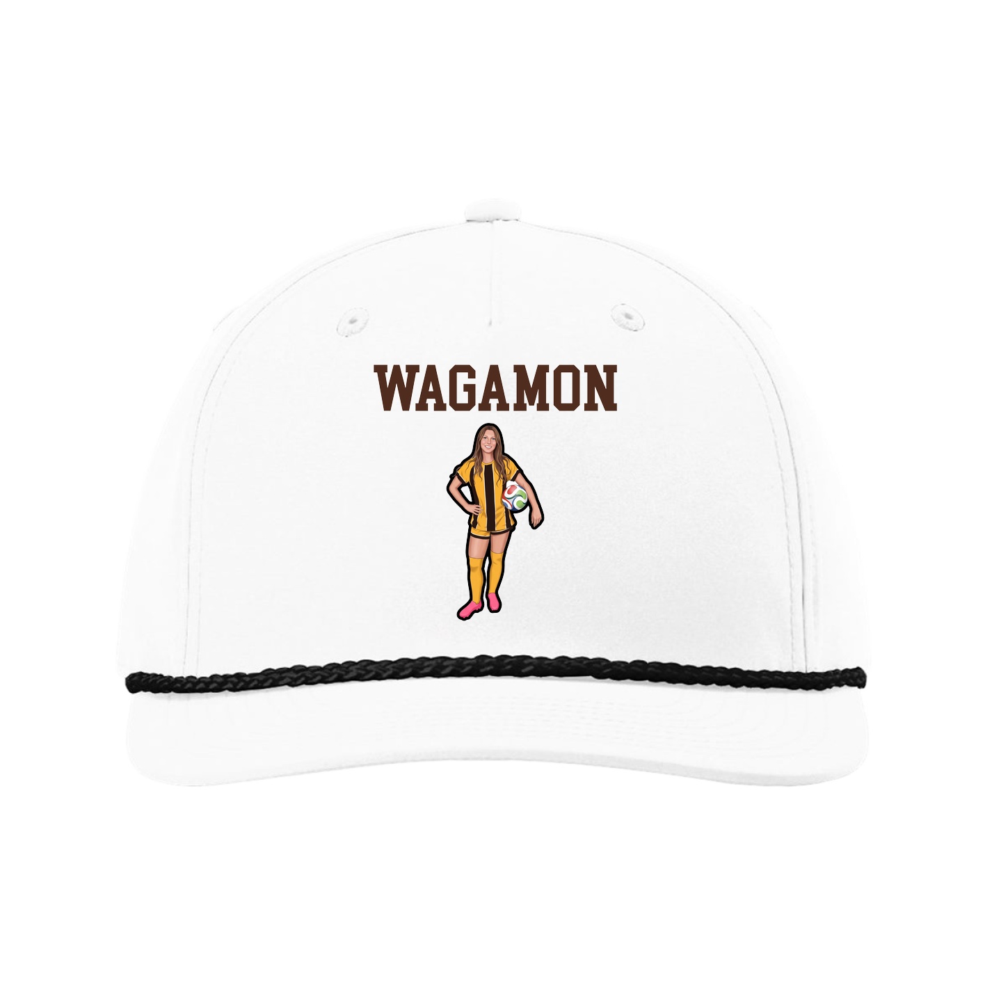 Five-Panel Classic Rope Cap — Shirsey in White