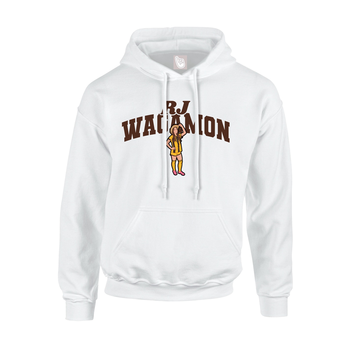 Hoodie — Signature Arch in White